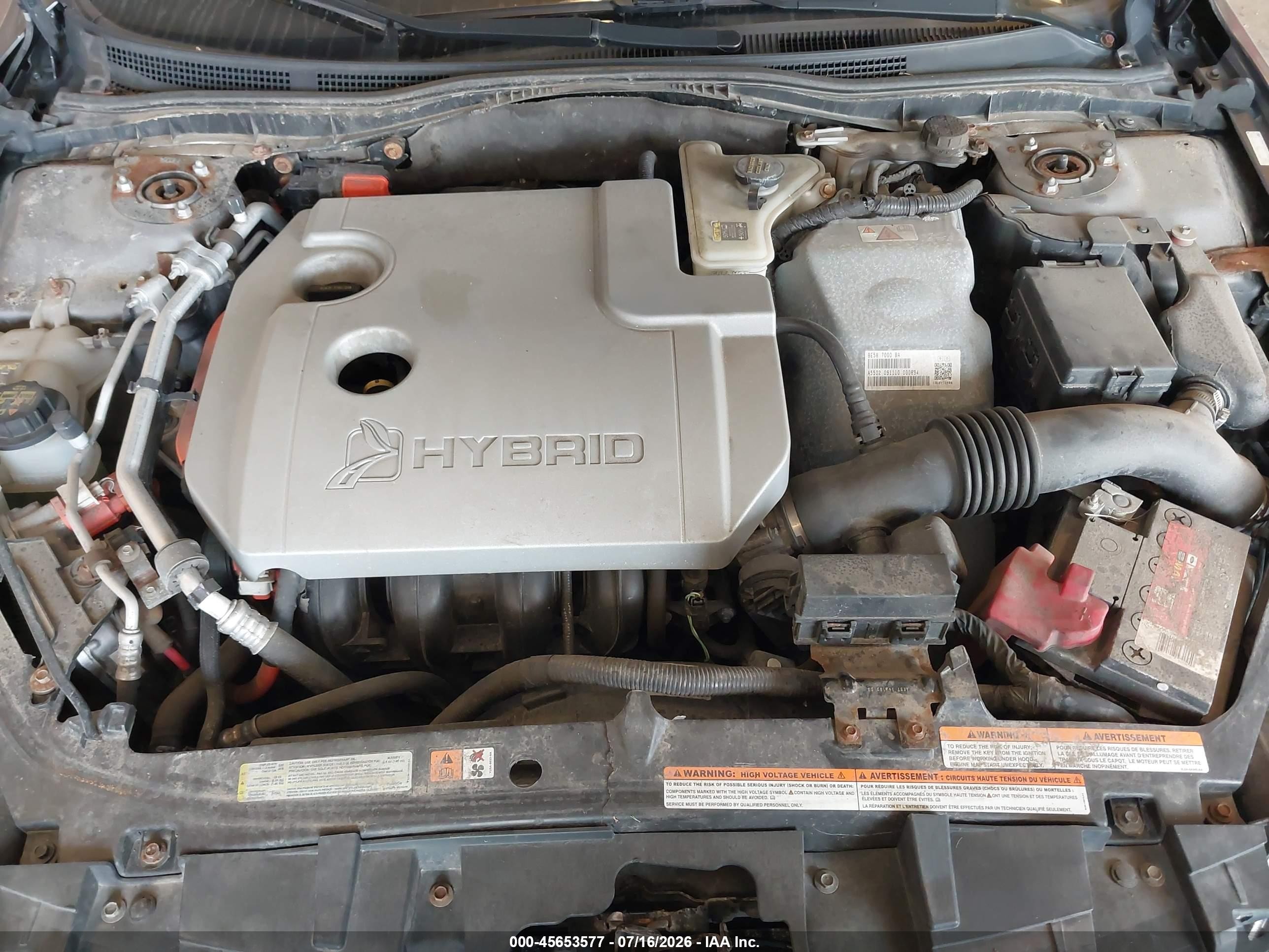 2011 Ford Fusion Hybrid   Gray vin: 3FADP0L3XBR273524