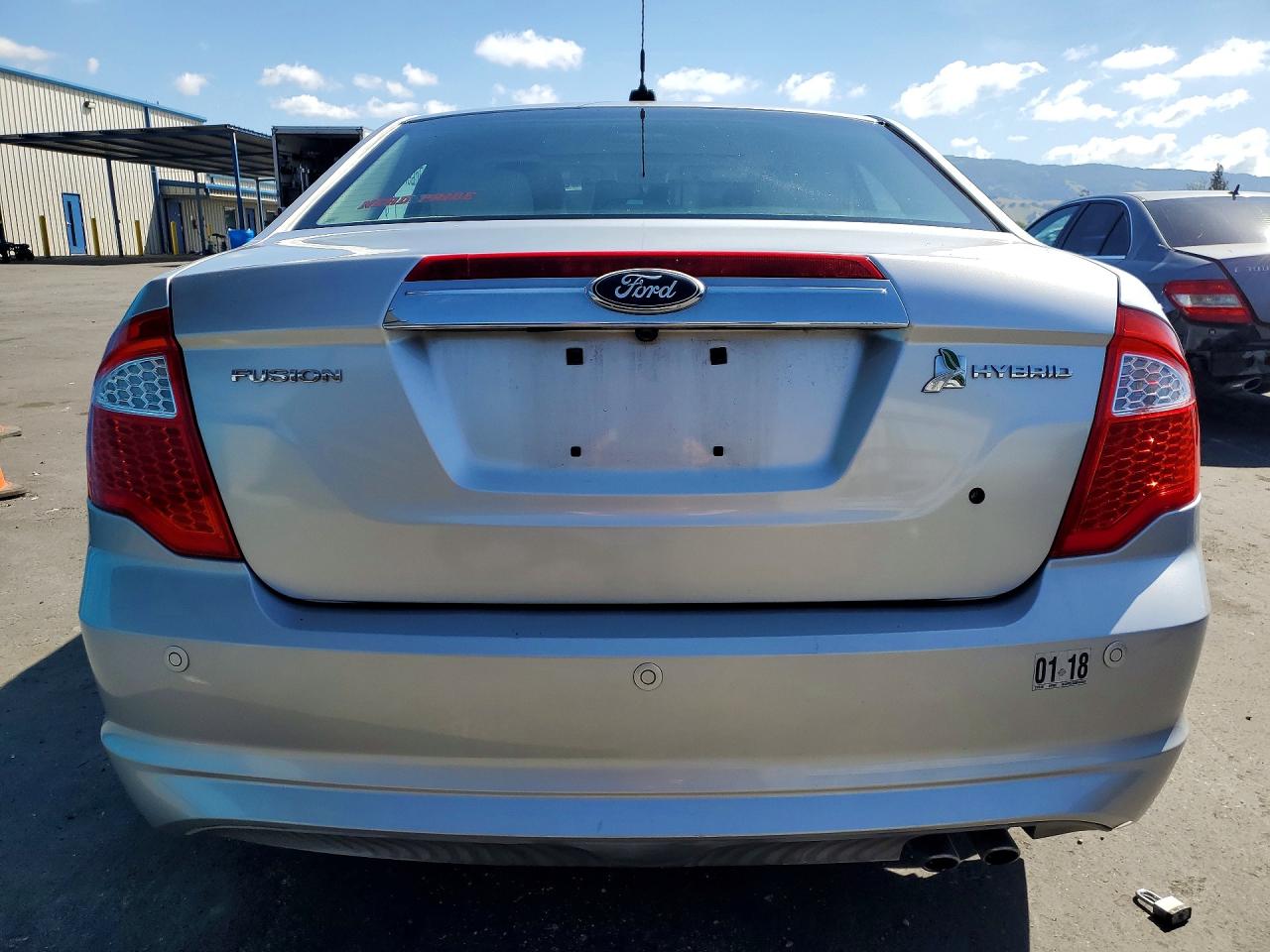 2011 Ford Fusion Hybrid Silver vin: 3FADP0L3XBR309843
