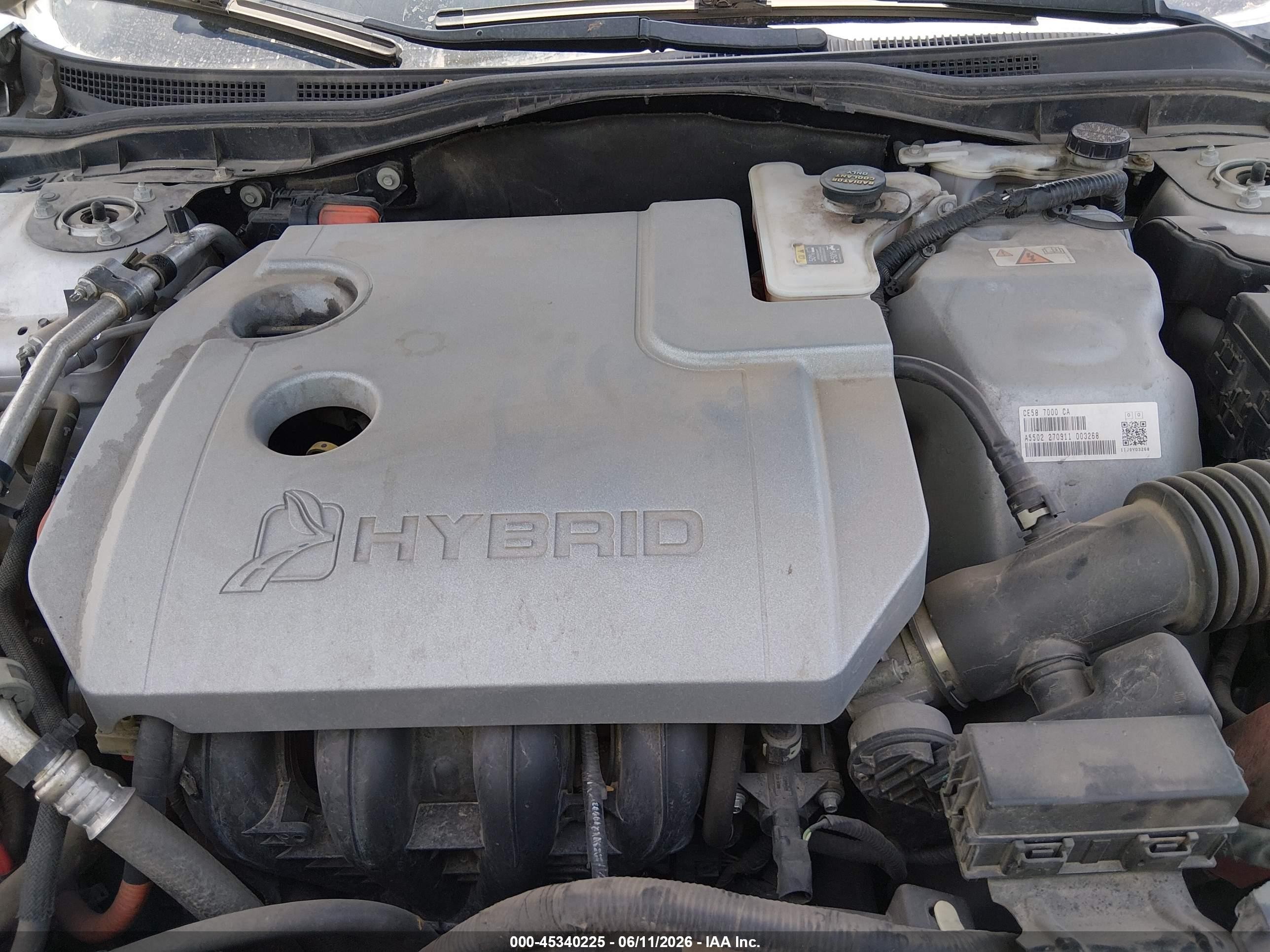 2012 Ford Fusion Hybrid   Silver vin: 3FADP0L3XCR219741