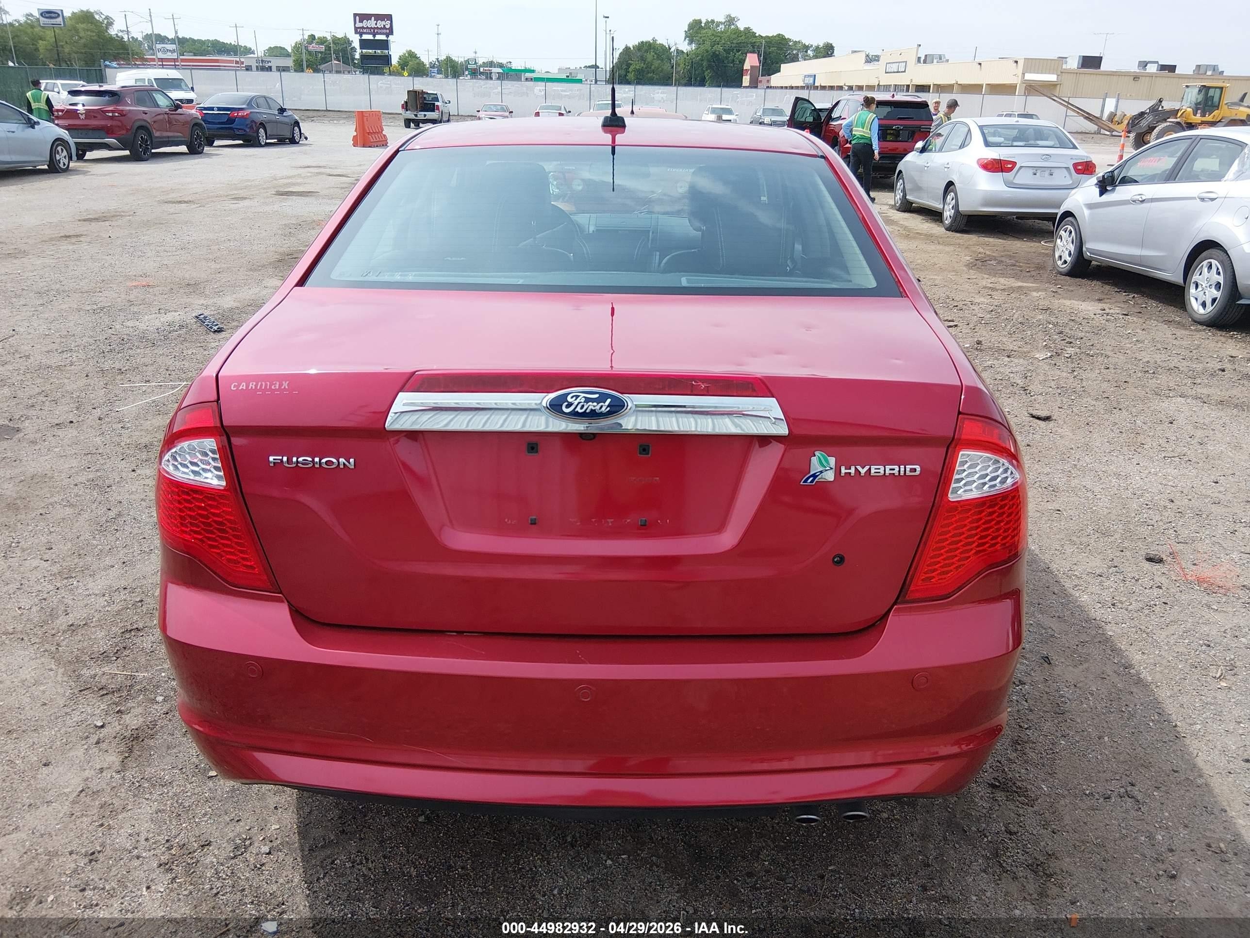 2012 Ford Fusion Hybrid   Red vin: 3FADP0L3XCR246681