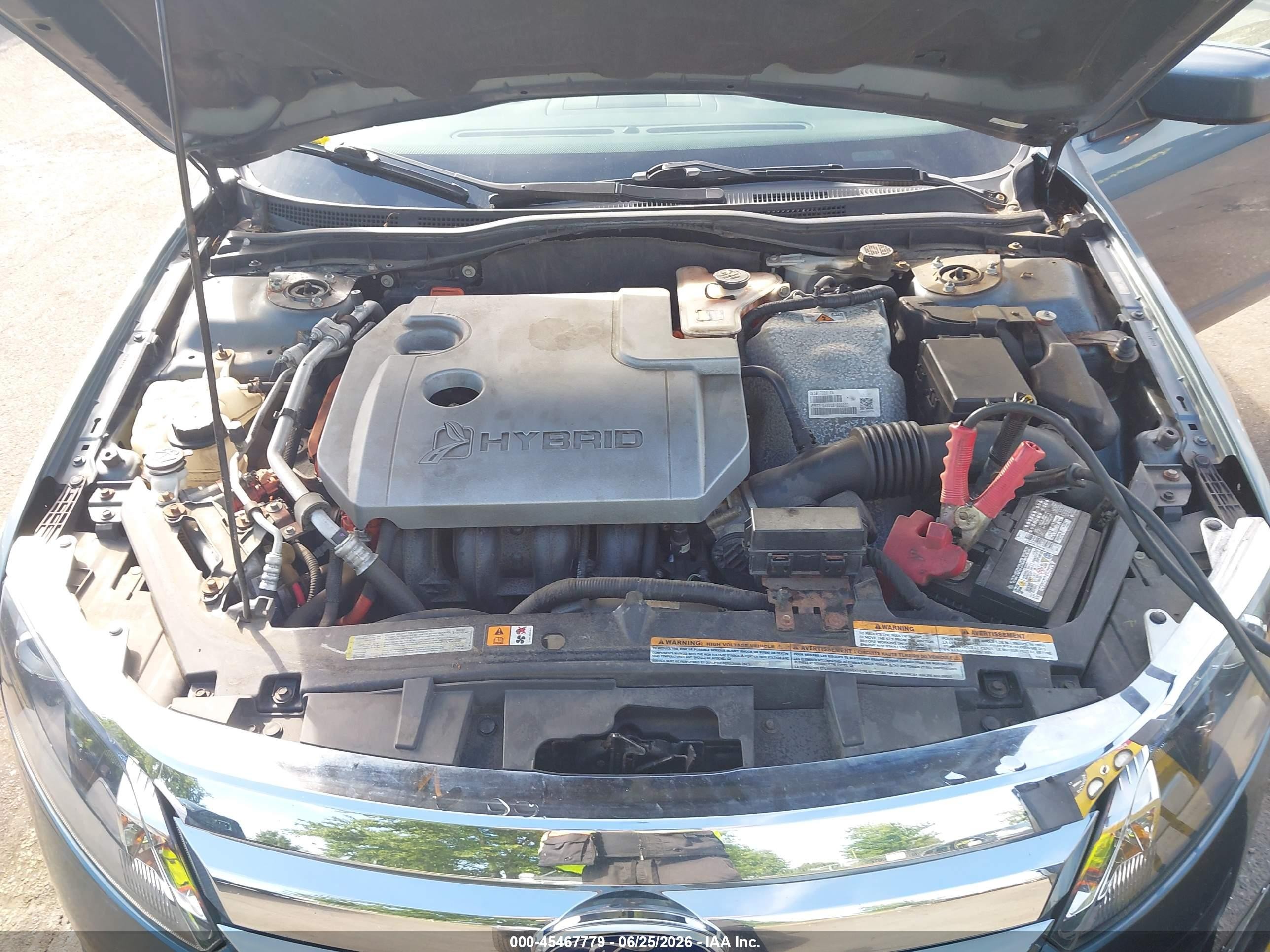 2012 Ford Fusion Hybrid   Синий vin: 3FADP0L3XCR314297