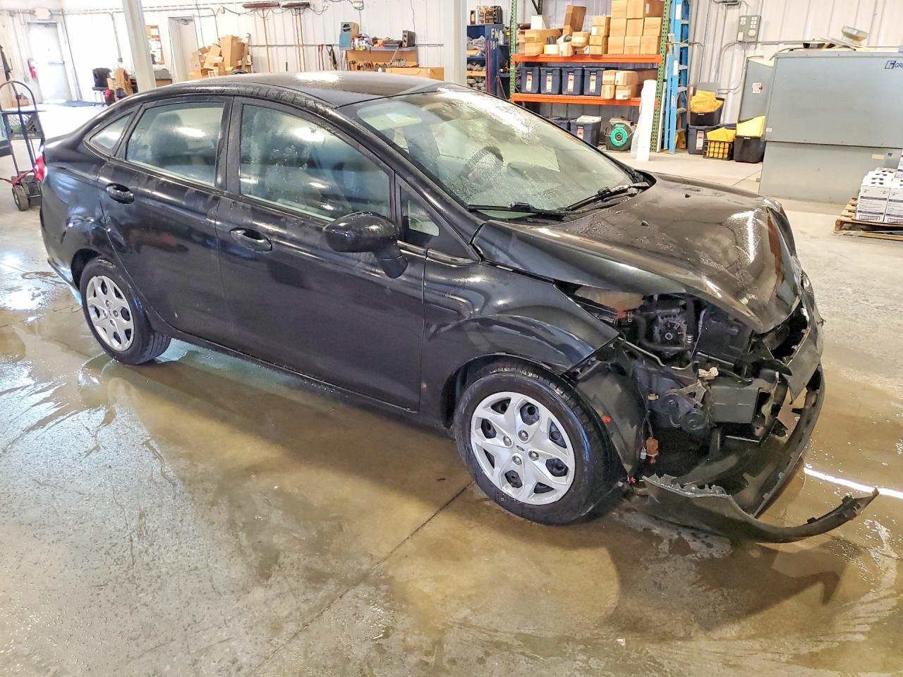 2013 Ford Fiesta S Black vin: 3FADP4AJ0DM225880