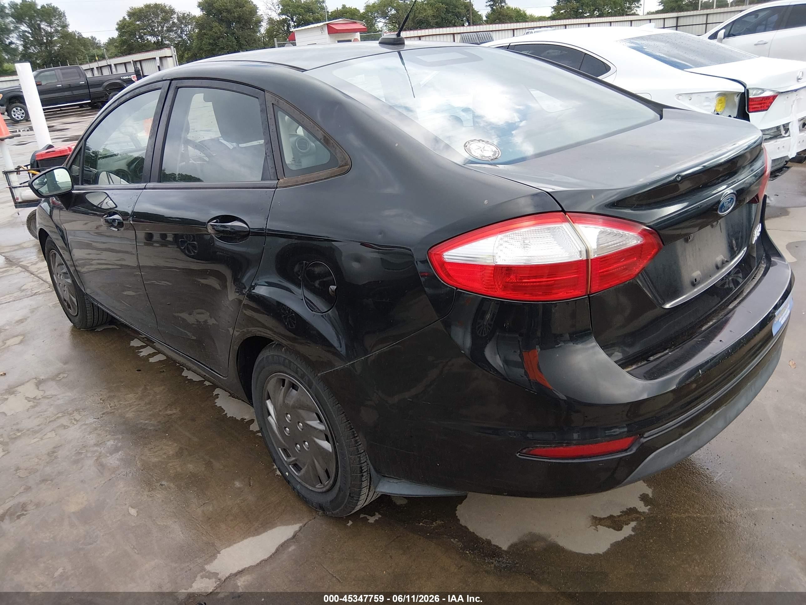2015 Ford Fiesta S Black vin: 3FADP4AJ0FM120680