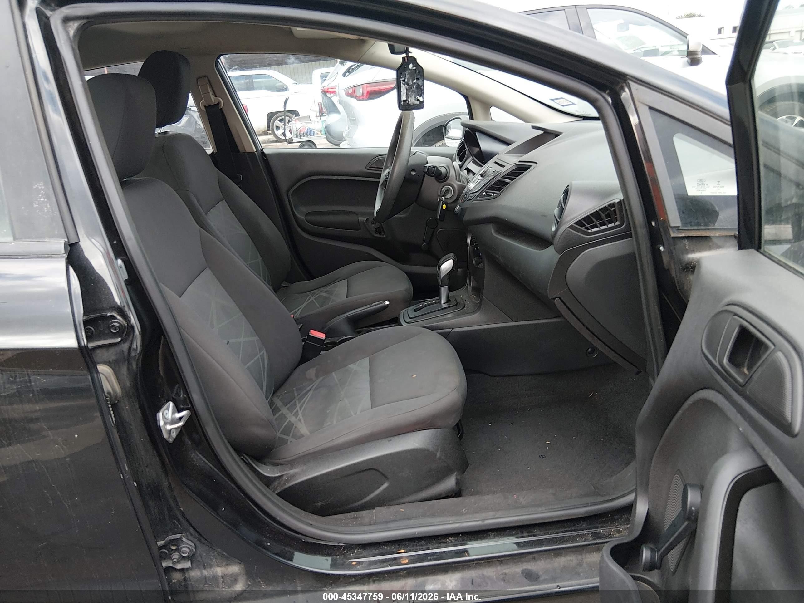 2015 Ford Fiesta S Black vin: 3FADP4AJ0FM120680