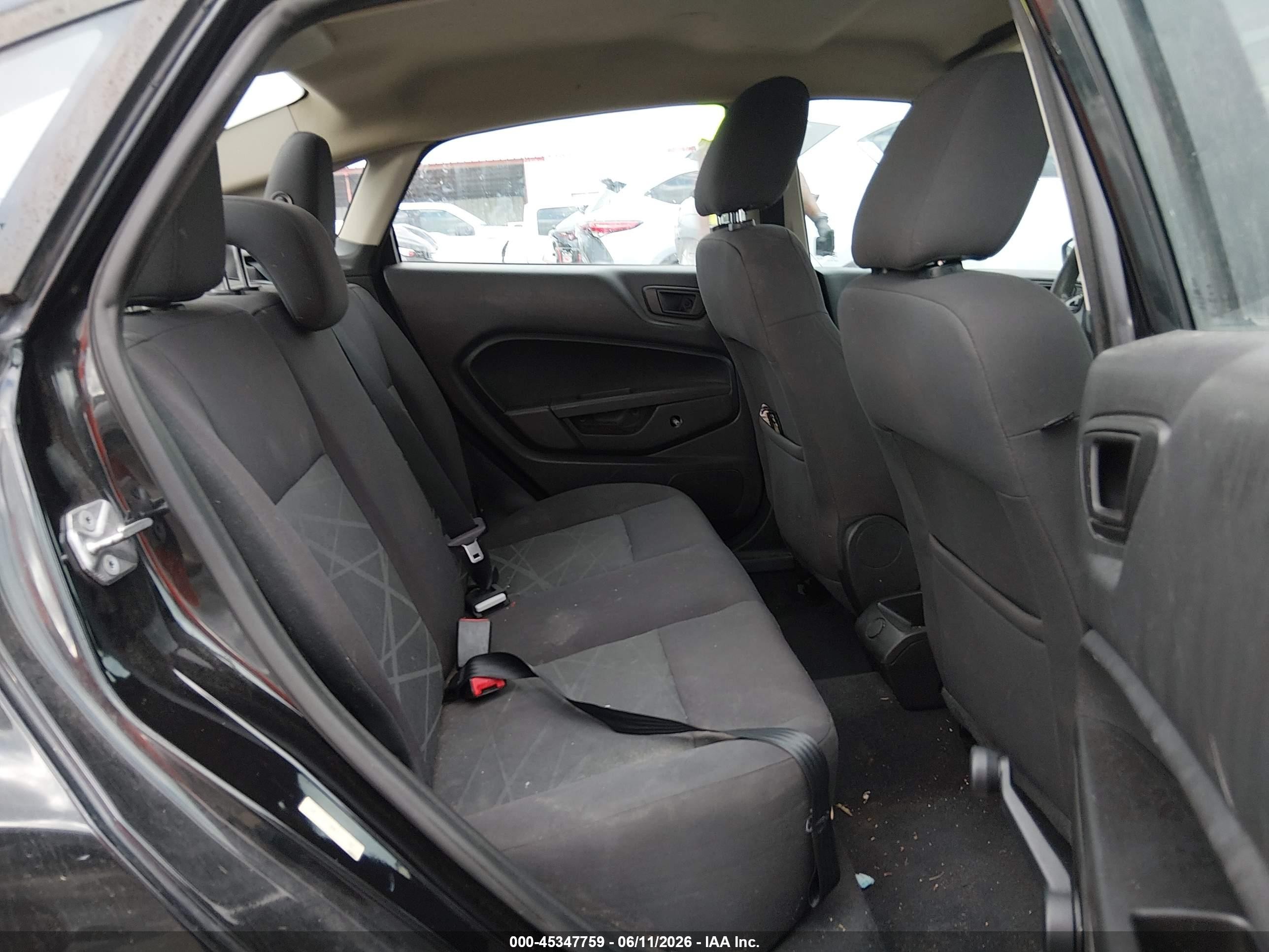 2015 Ford Fiesta S Black vin: 3FADP4AJ0FM120680
