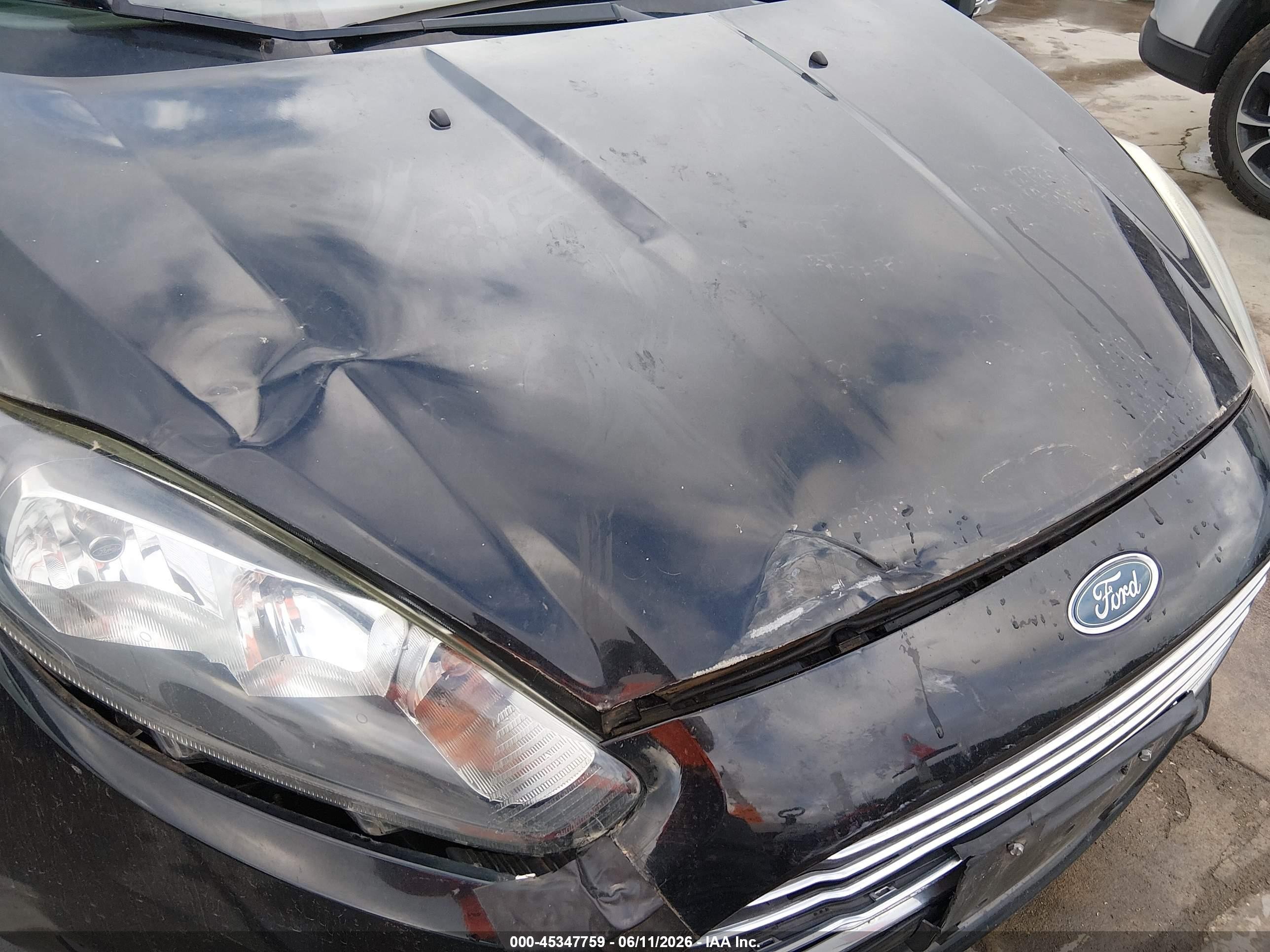 2015 Ford Fiesta S Black vin: 3FADP4AJ0FM120680