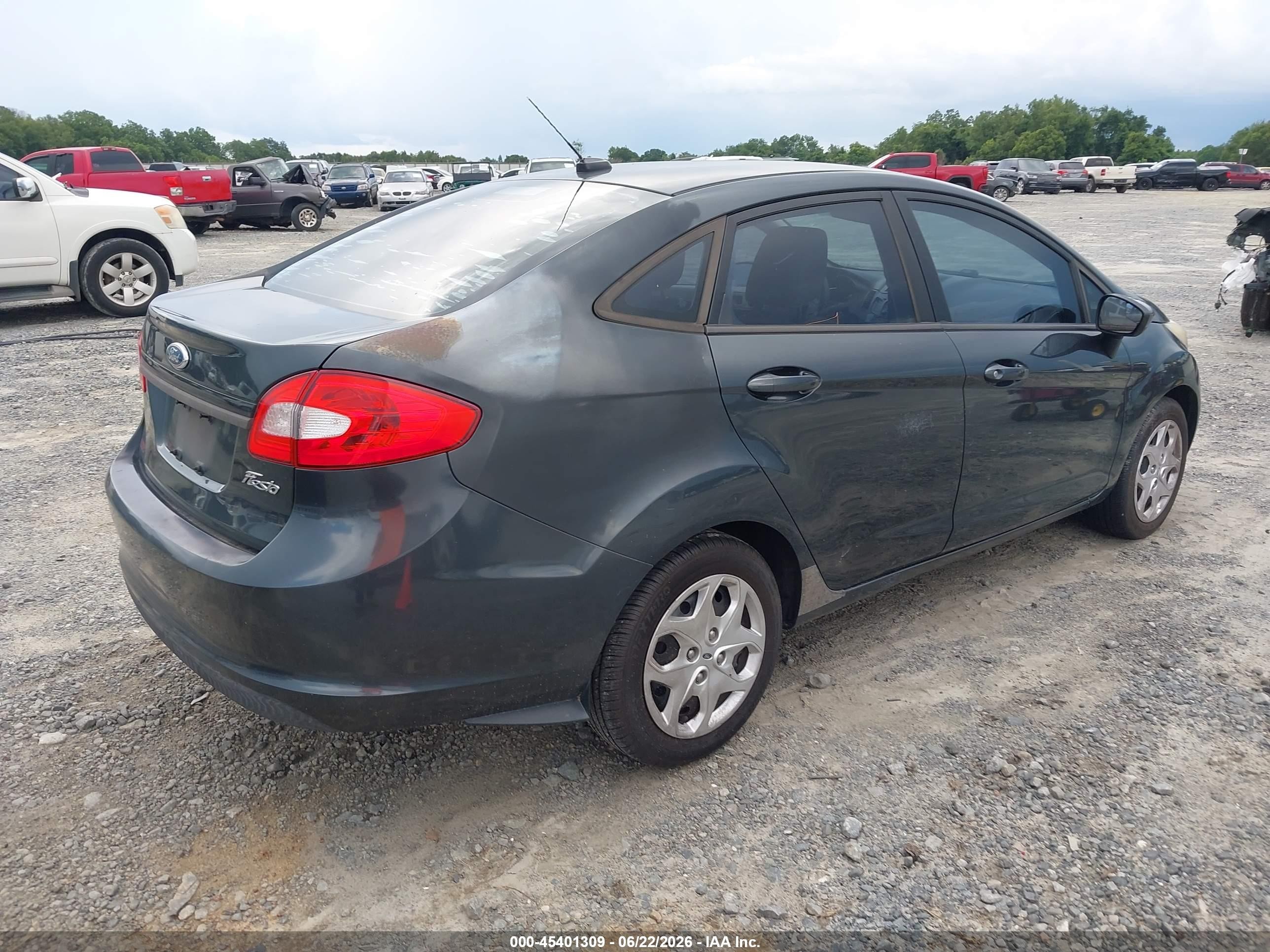 2011 Ford Fiesta S Gray vin: 3FADP4AJ1BM212116