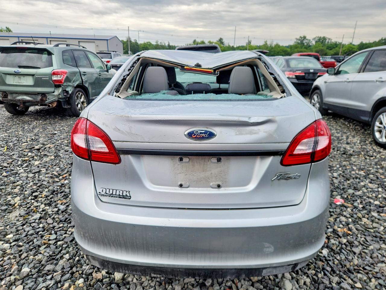 2012 Ford Fiesta S Silver vin: 3FADP4AJ1CM169589