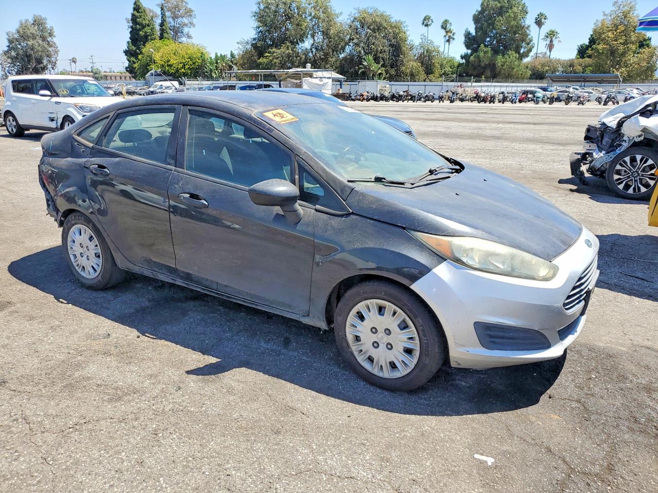 2015 Ford Fiesta S Black vin: 3FADP4AJ1FM176076