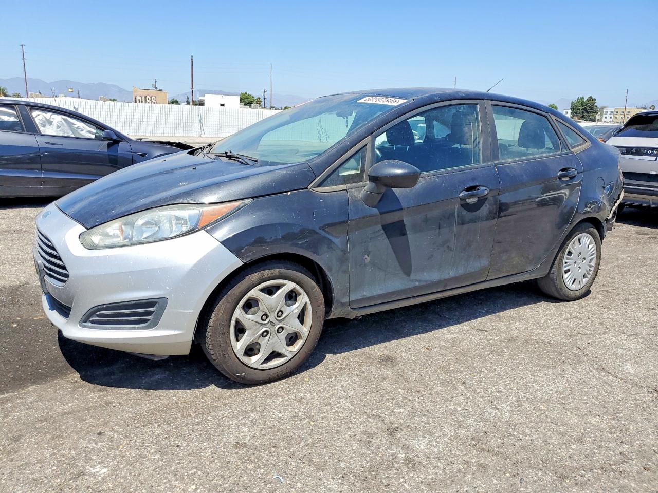 2015 Ford Fiesta S Black vin: 3FADP4AJ1FM176076