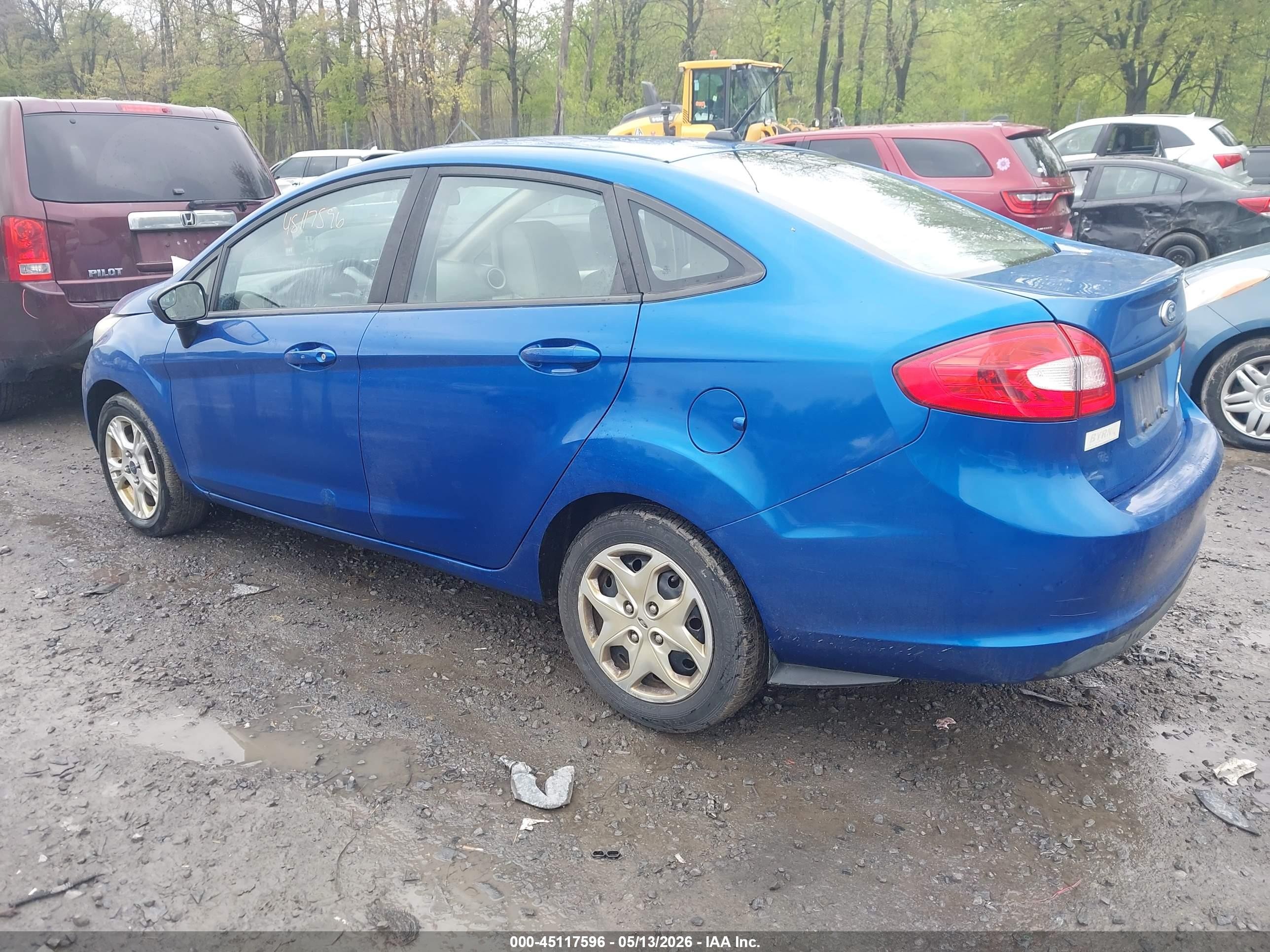 2011 Ford Fiesta S Blue vin: 3FADP4AJ2BM164237
