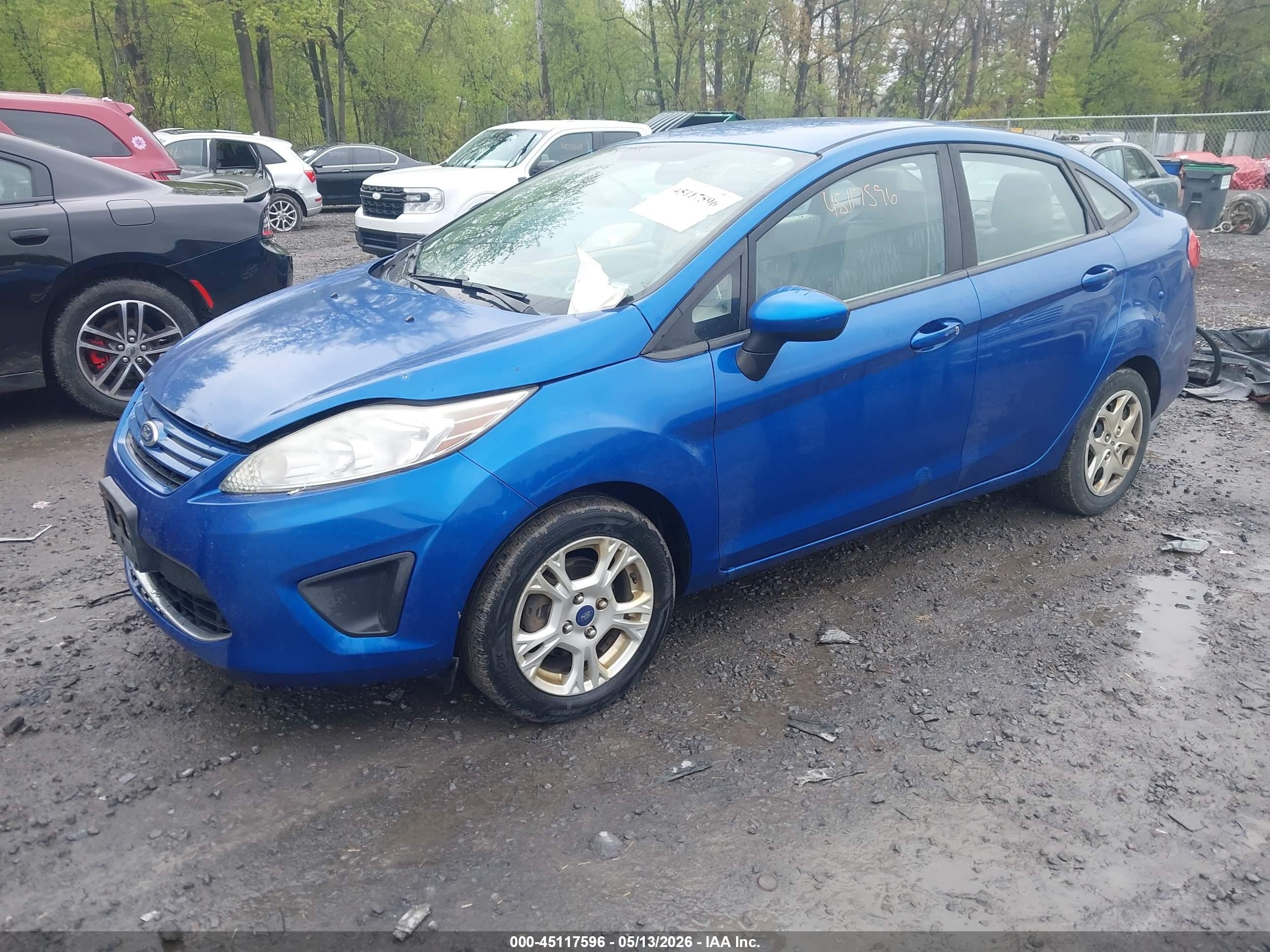 2011 Ford Fiesta S Blue vin: 3FADP4AJ2BM164237