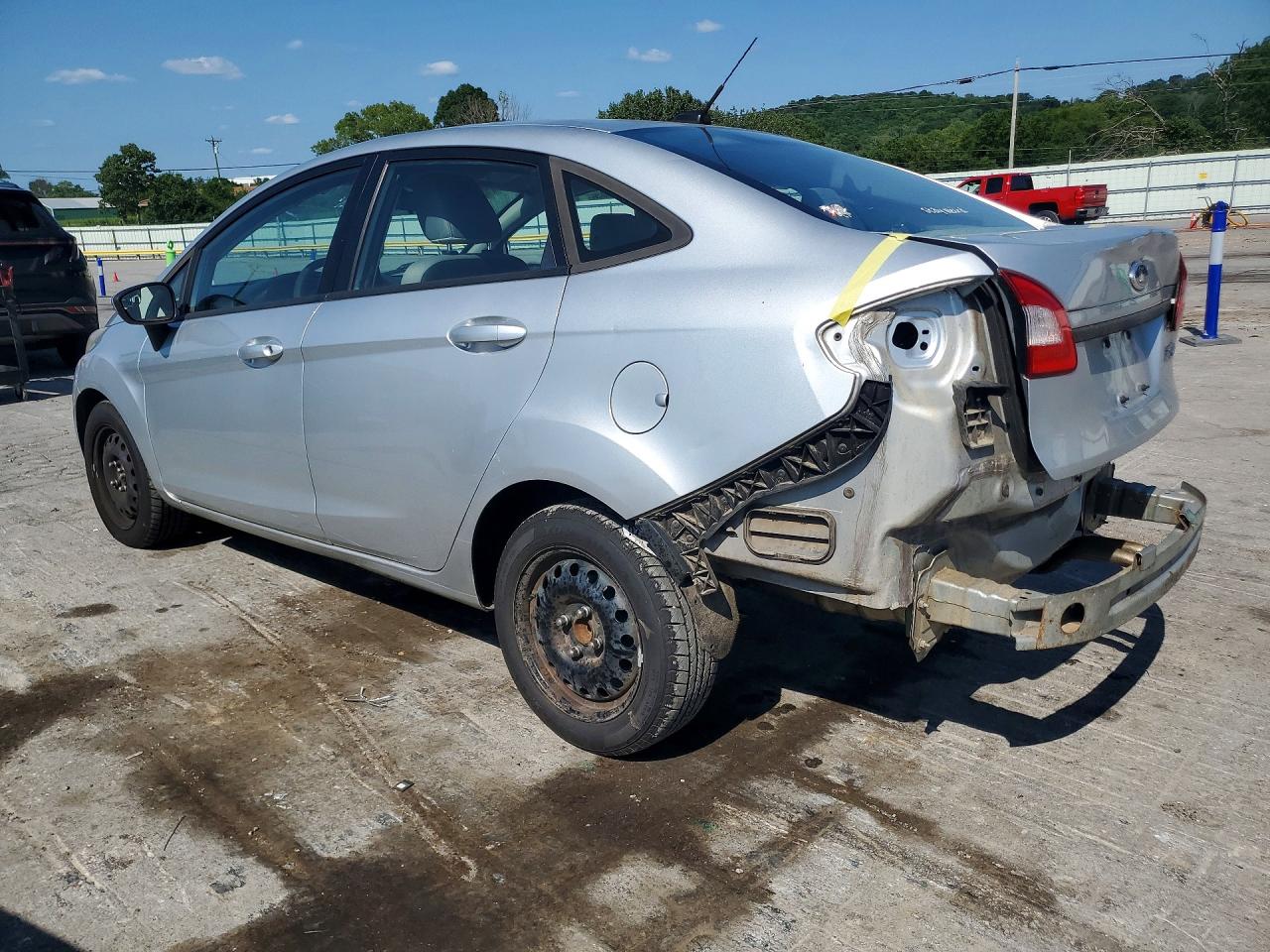2013 Ford Fiesta S Silver vin: 3FADP4AJ2DM129619