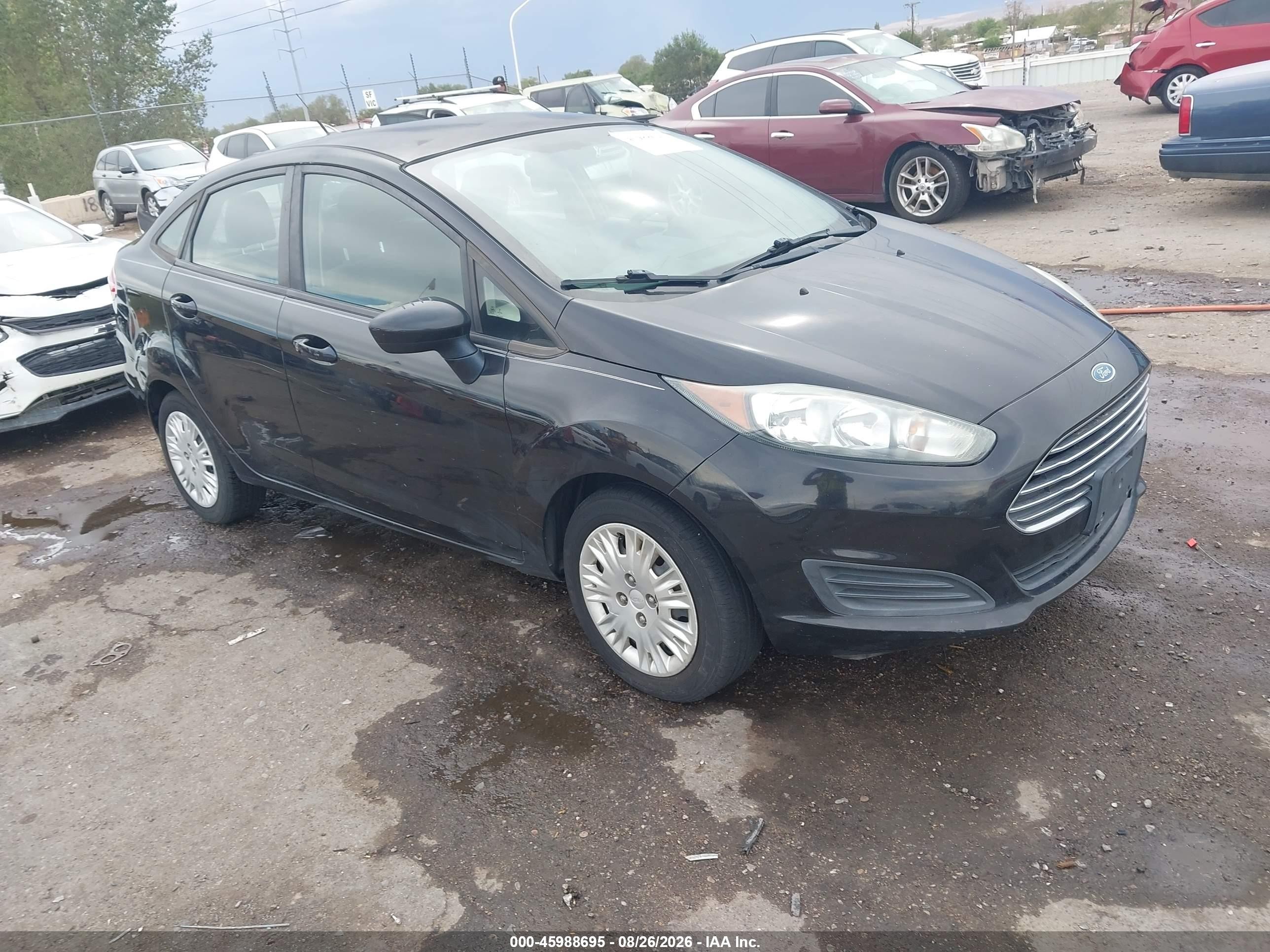 2015 Ford Fiesta S Black vin: 3FADP4AJ2FM118106
