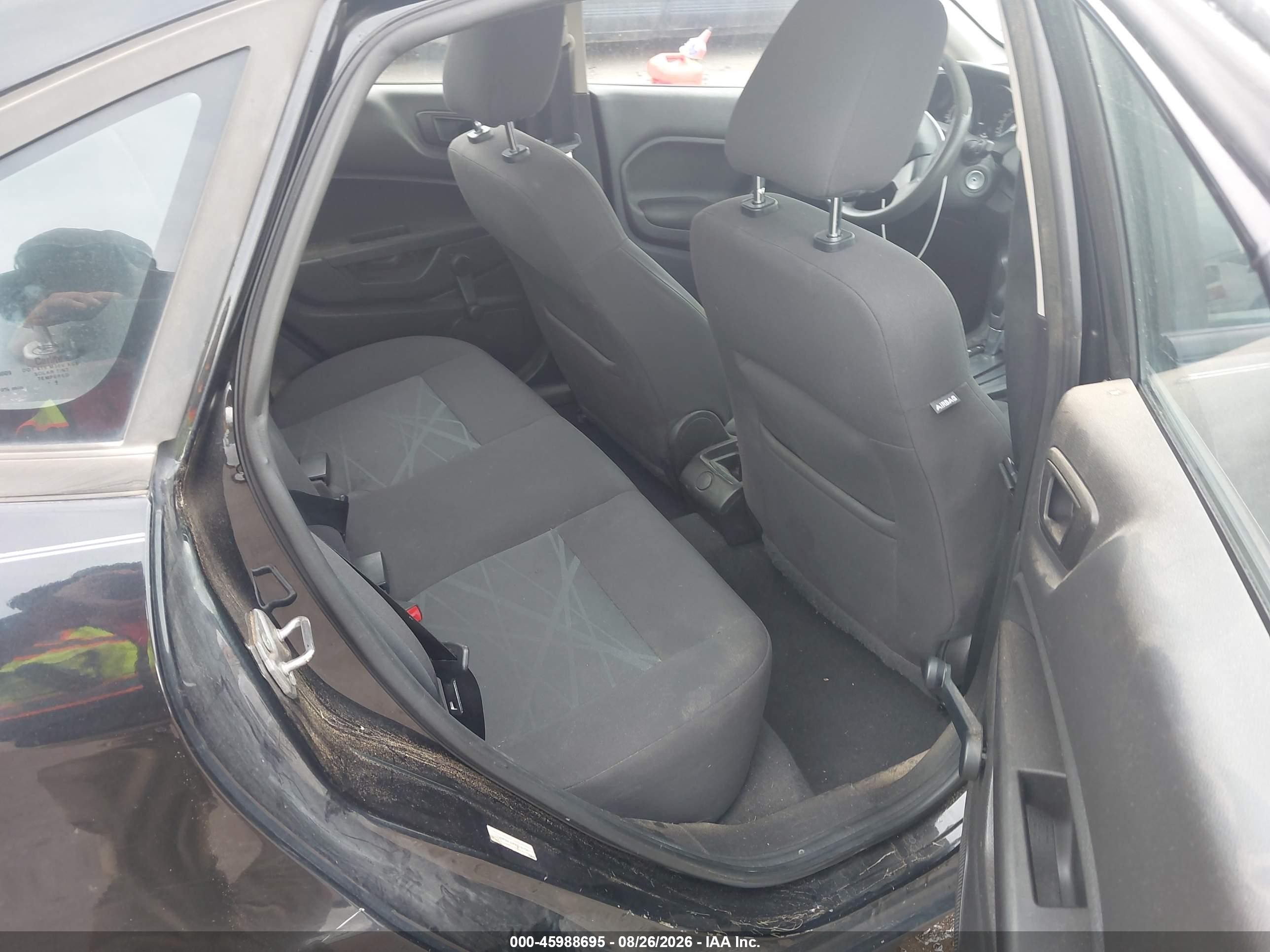 2015 Ford Fiesta S Black vin: 3FADP4AJ2FM118106