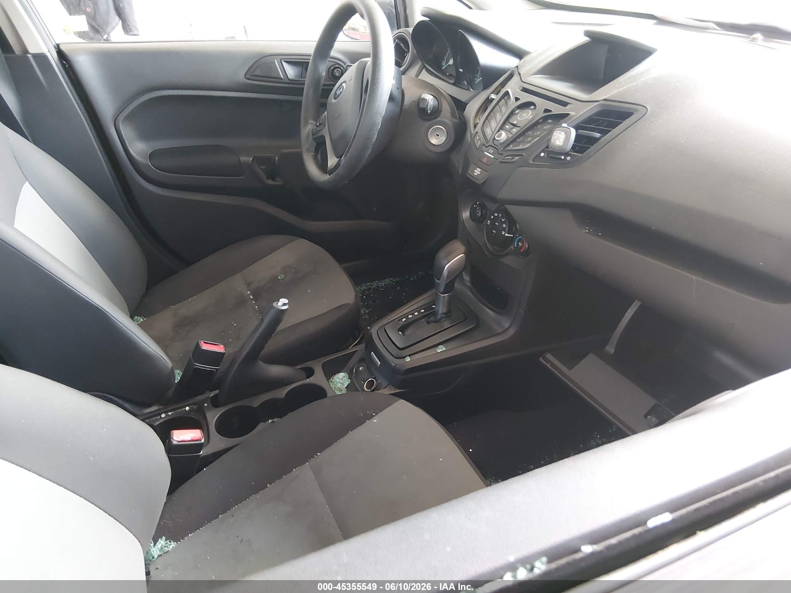 2015 Ford Fiesta S Black vin: 3FADP4AJ2FM191038