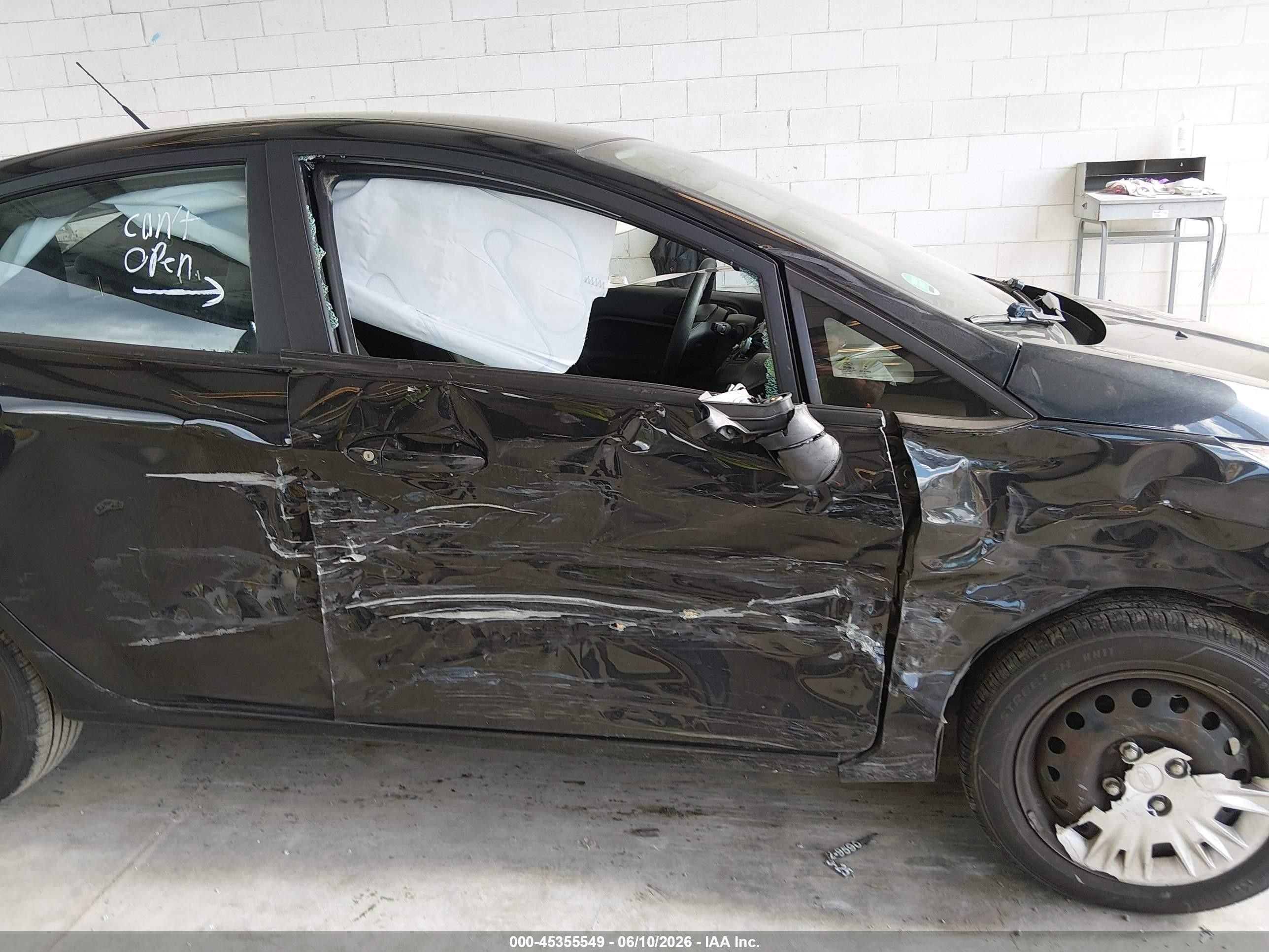 2015 Ford Fiesta S Black vin: 3FADP4AJ2FM191038