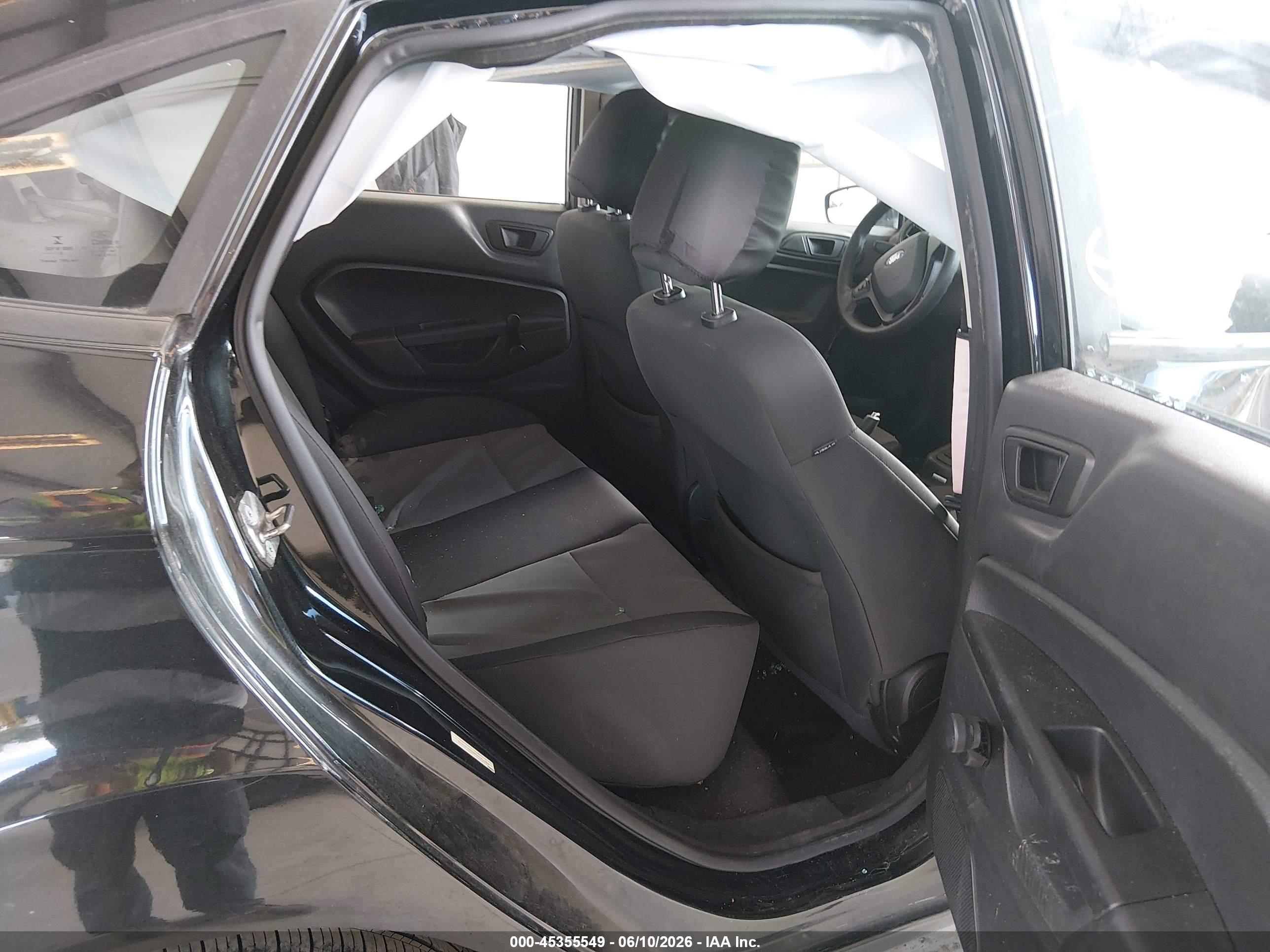 2015 Ford Fiesta S Black vin: 3FADP4AJ2FM191038