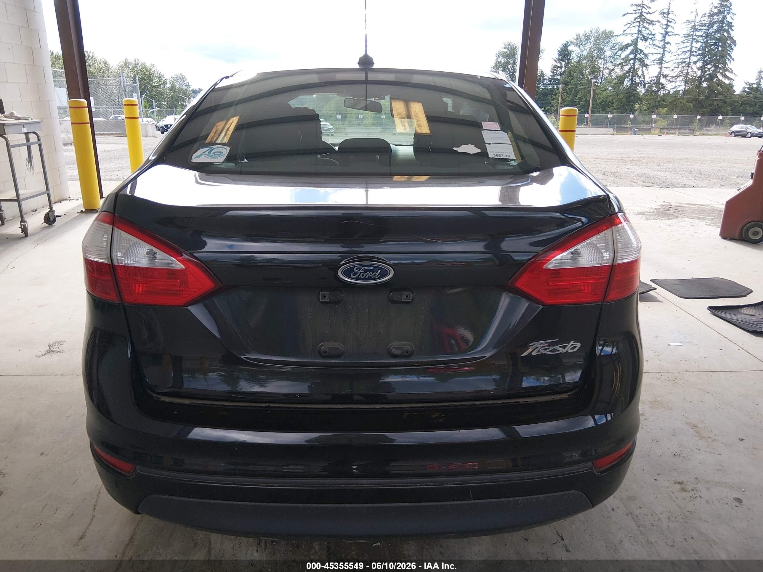 2015 Ford Fiesta S Black vin: 3FADP4AJ2FM191038