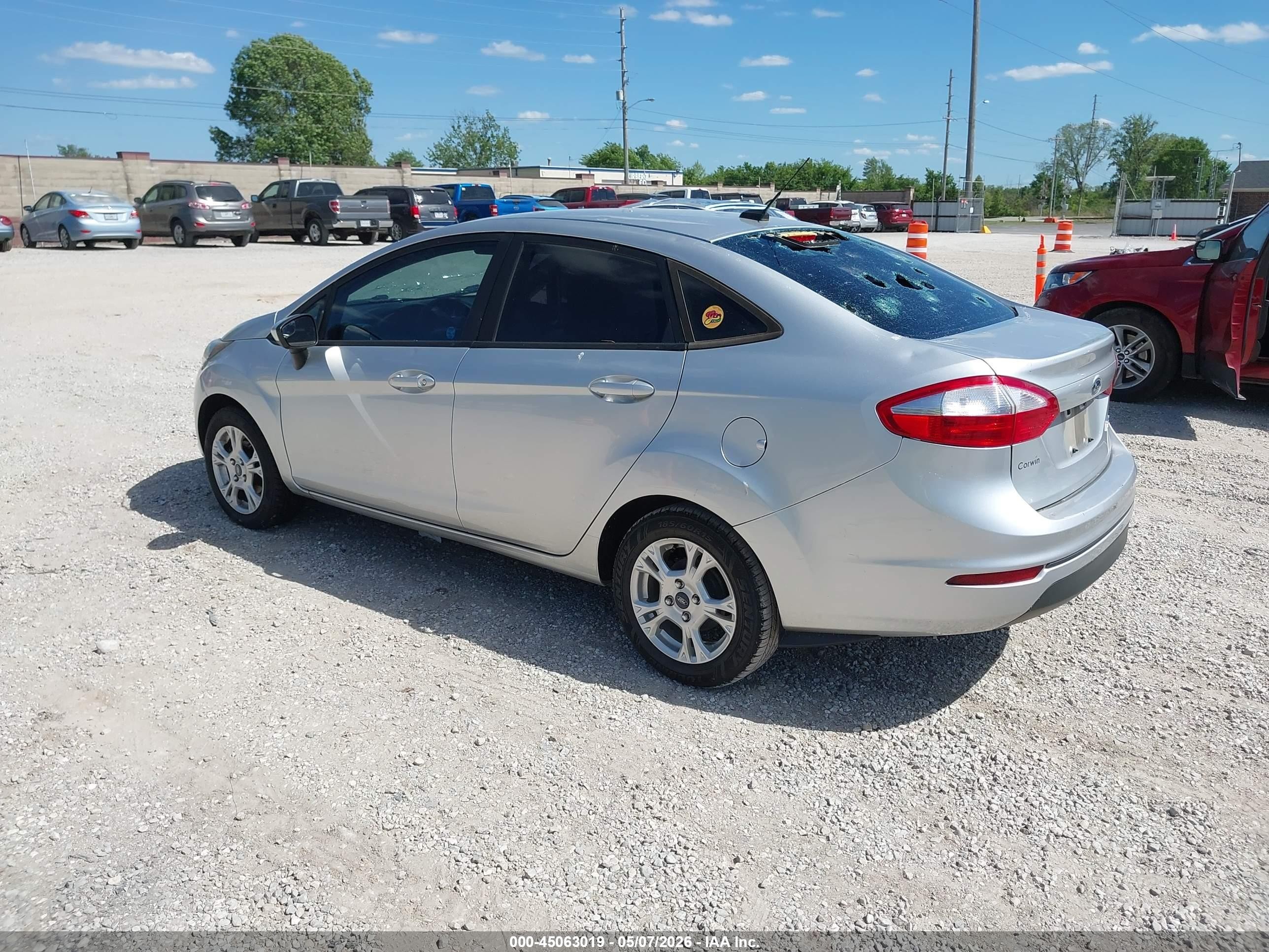 2019 Ford Fiesta S Silver vin: 3FADP4AJ2KM141119