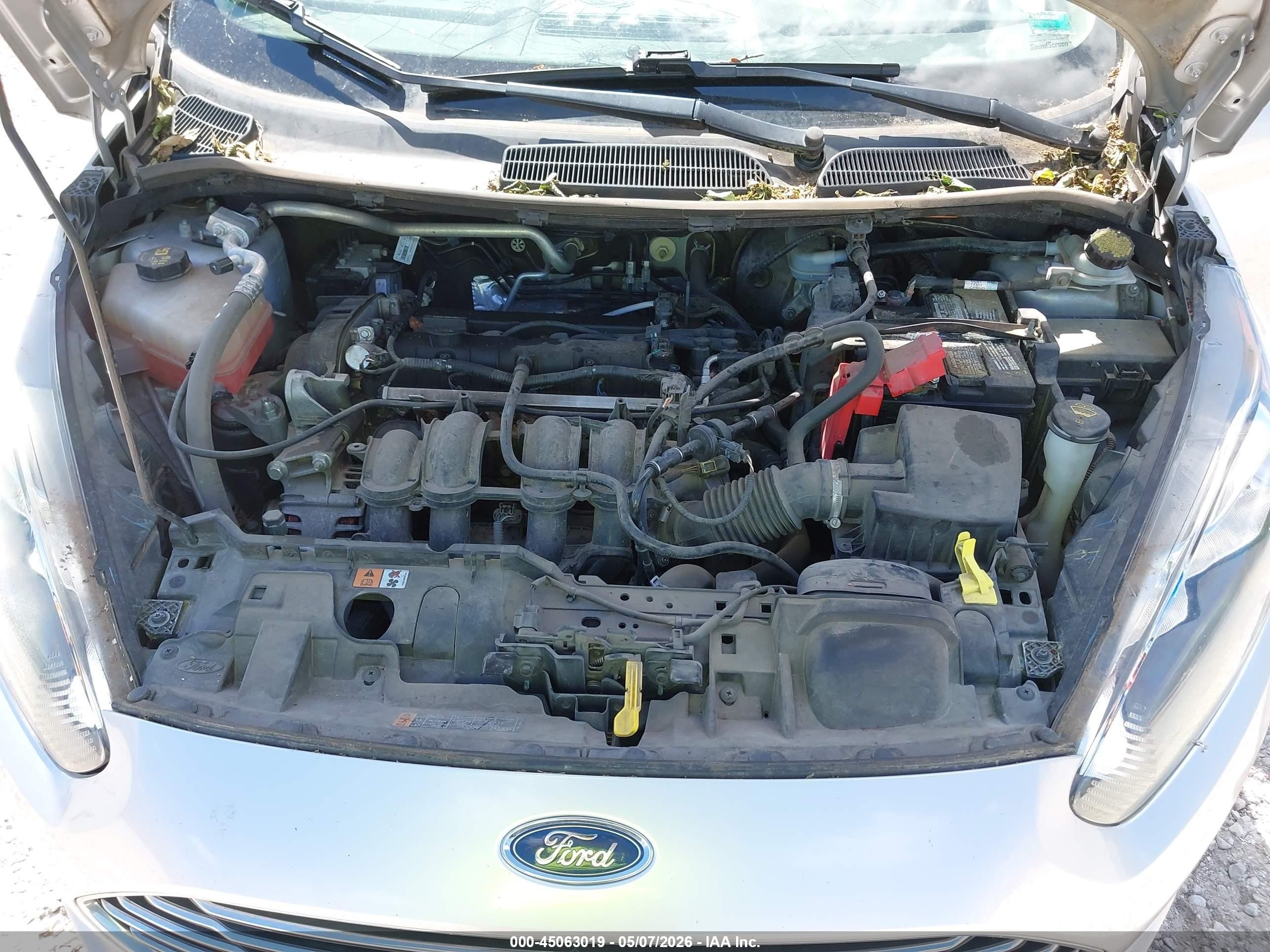 2019 Ford Fiesta S Silver vin: 3FADP4AJ2KM141119