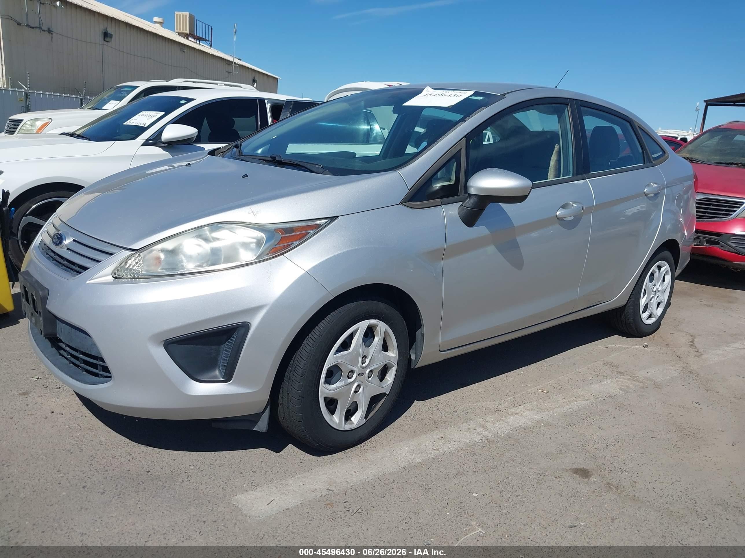 2012 Ford Fiesta S Silver vin: 3FADP4AJ3CM221806