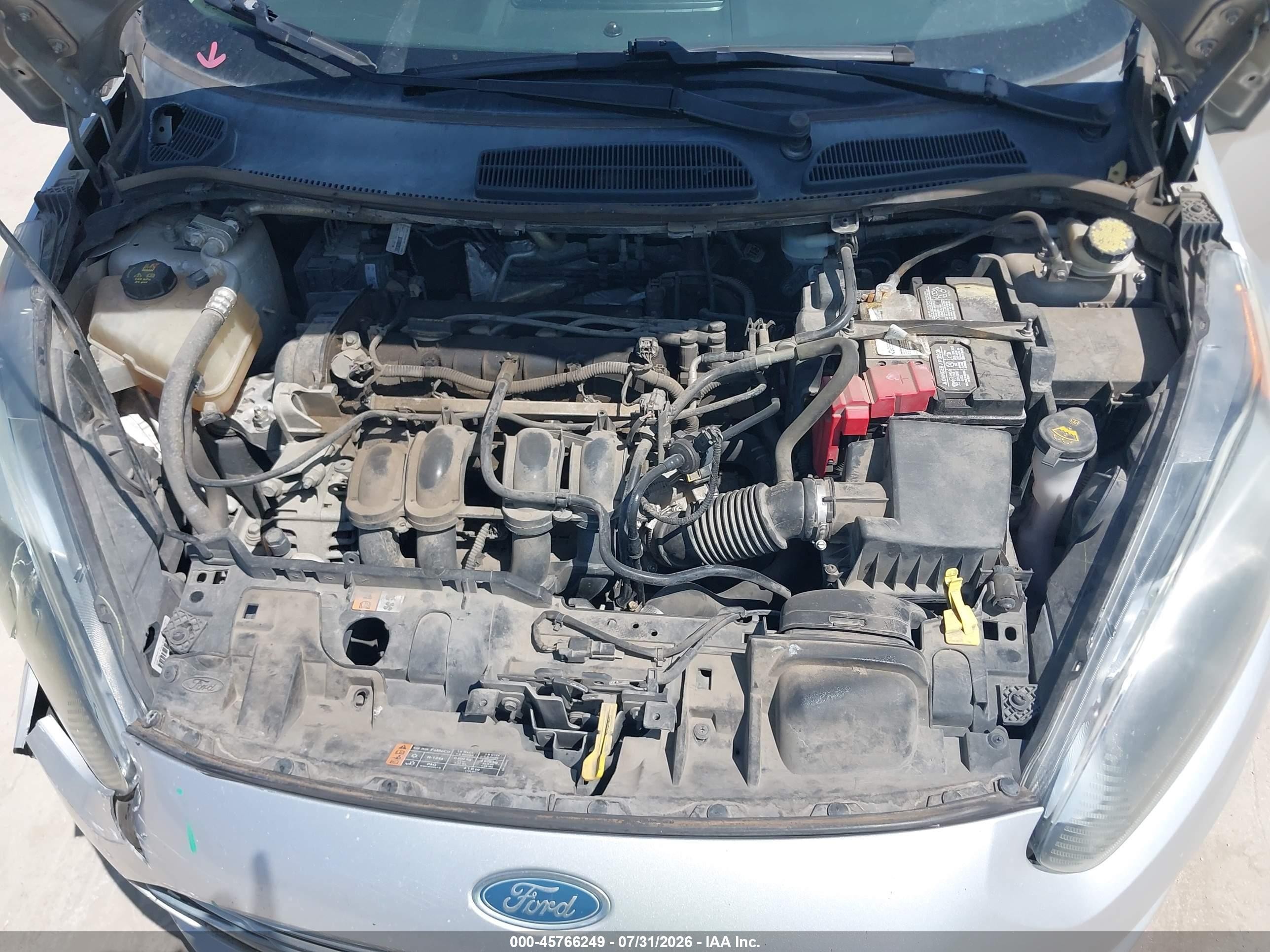 2015 Ford Fiesta S Silver vin: 3FADP4AJ3FM203200