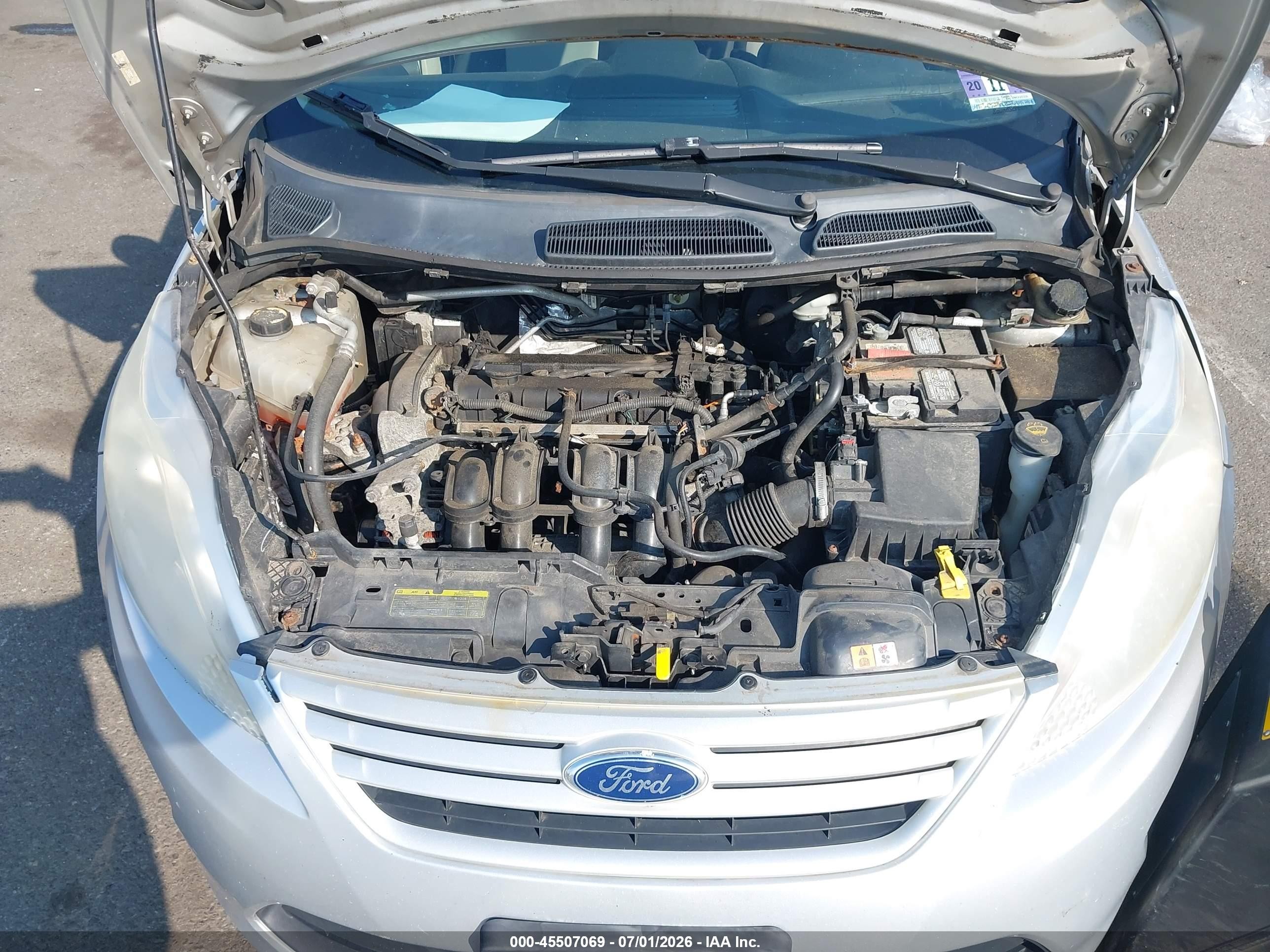 2012 Ford Fiesta S Silver vin: 3FADP4AJ4CM128003