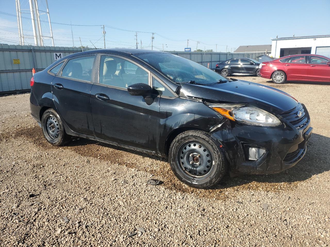 2012 Ford Fiesta S Черный vin: 3FADP4AJ4CM137266