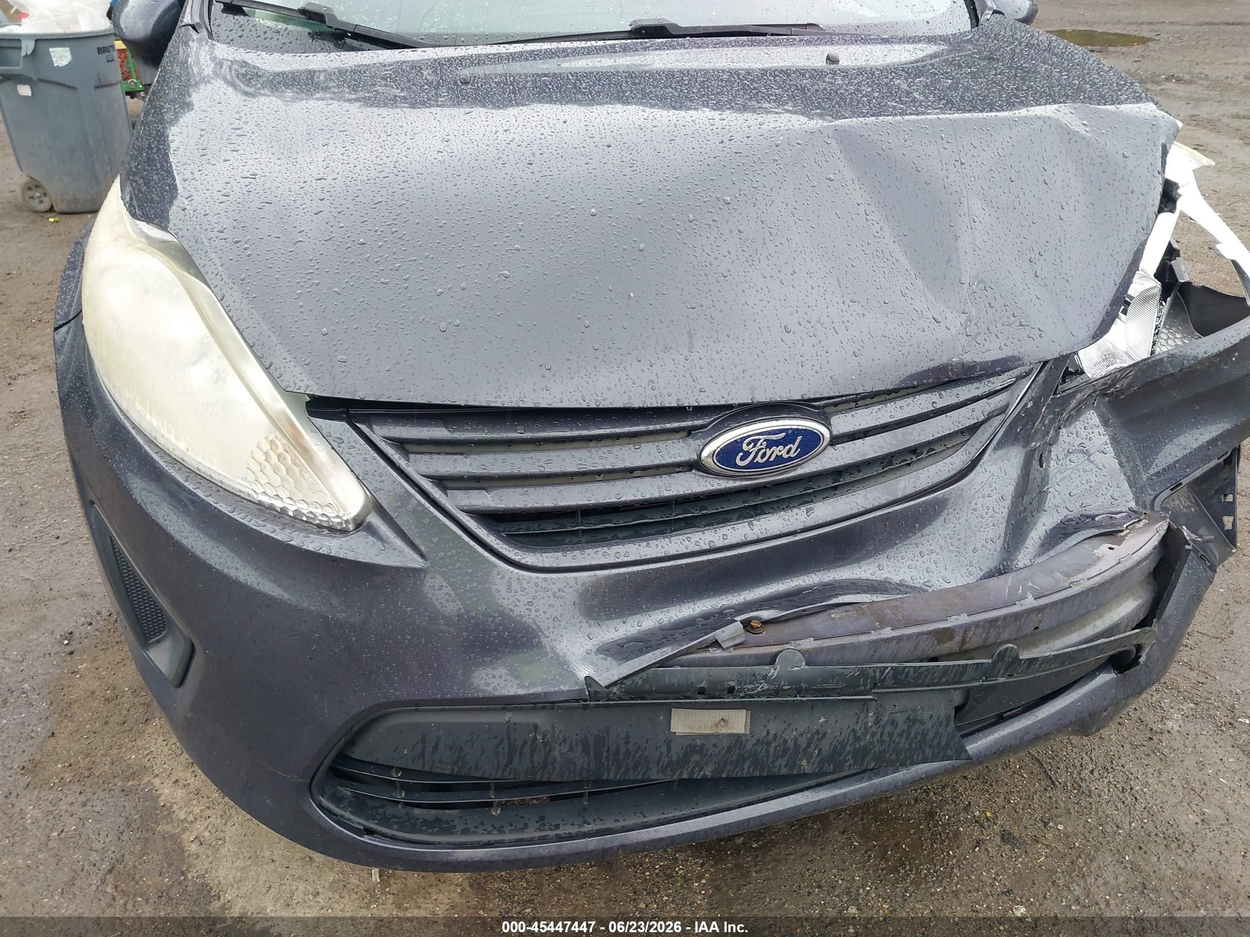 2013 Ford Fiesta S Gray vin: 3FADP4AJ4DM183133