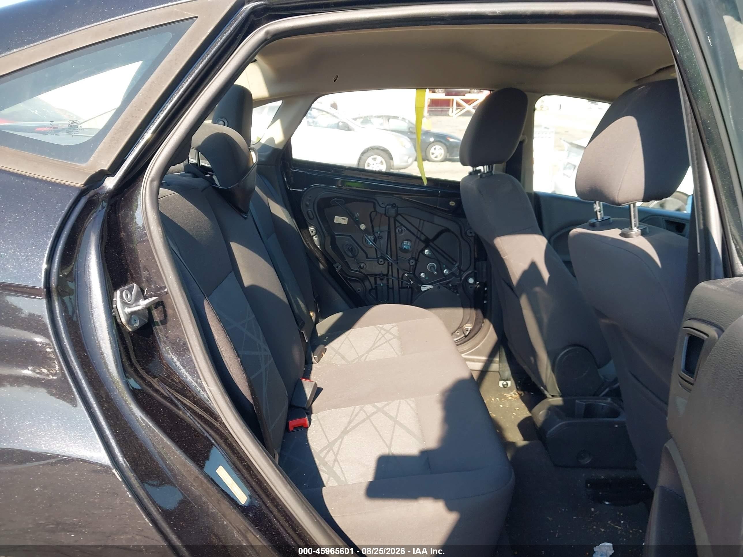 2015 Ford Fiesta S Black vin: 3FADP4AJ4FM144383