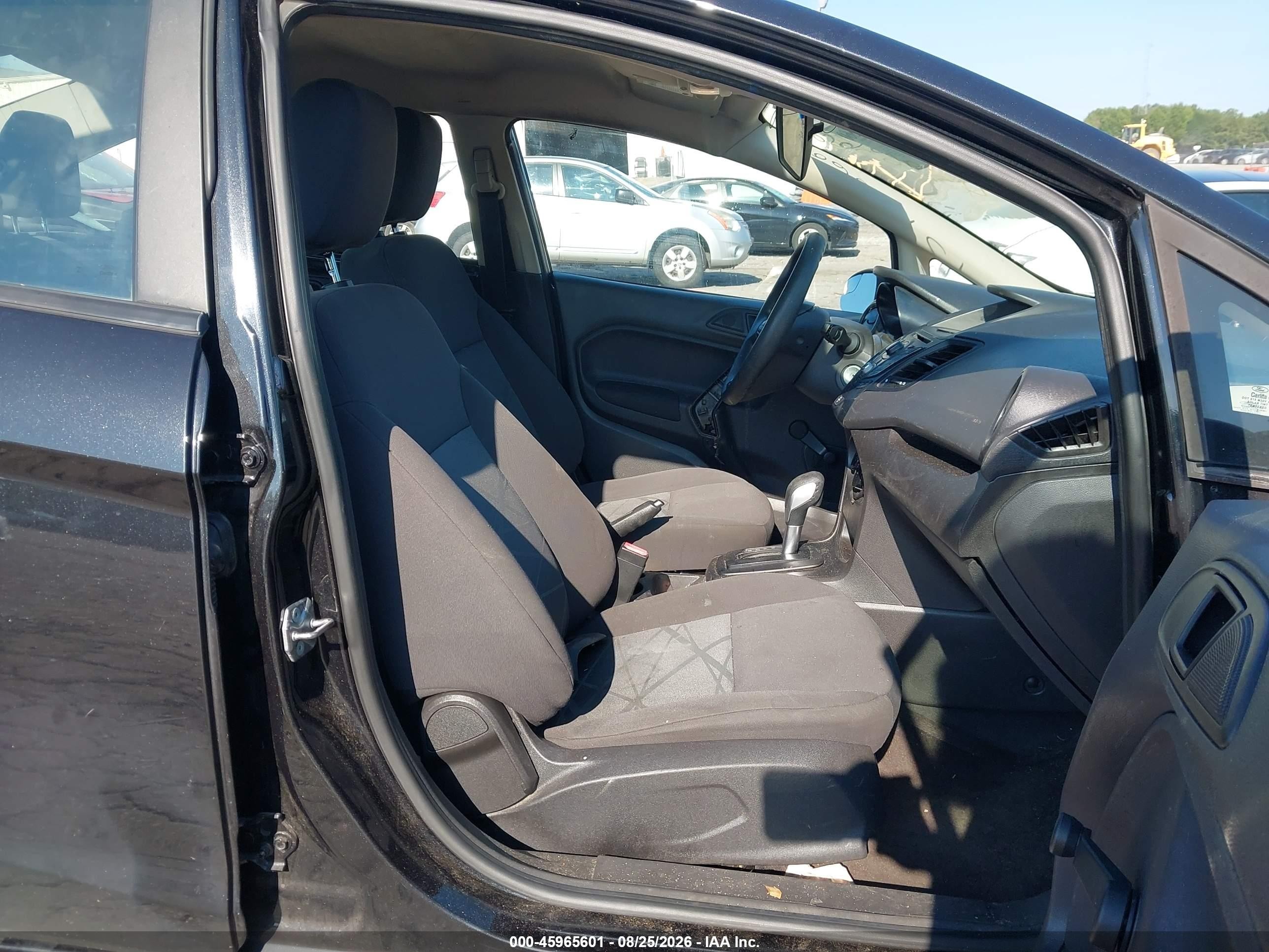 2015 Ford Fiesta S Black vin: 3FADP4AJ4FM144383