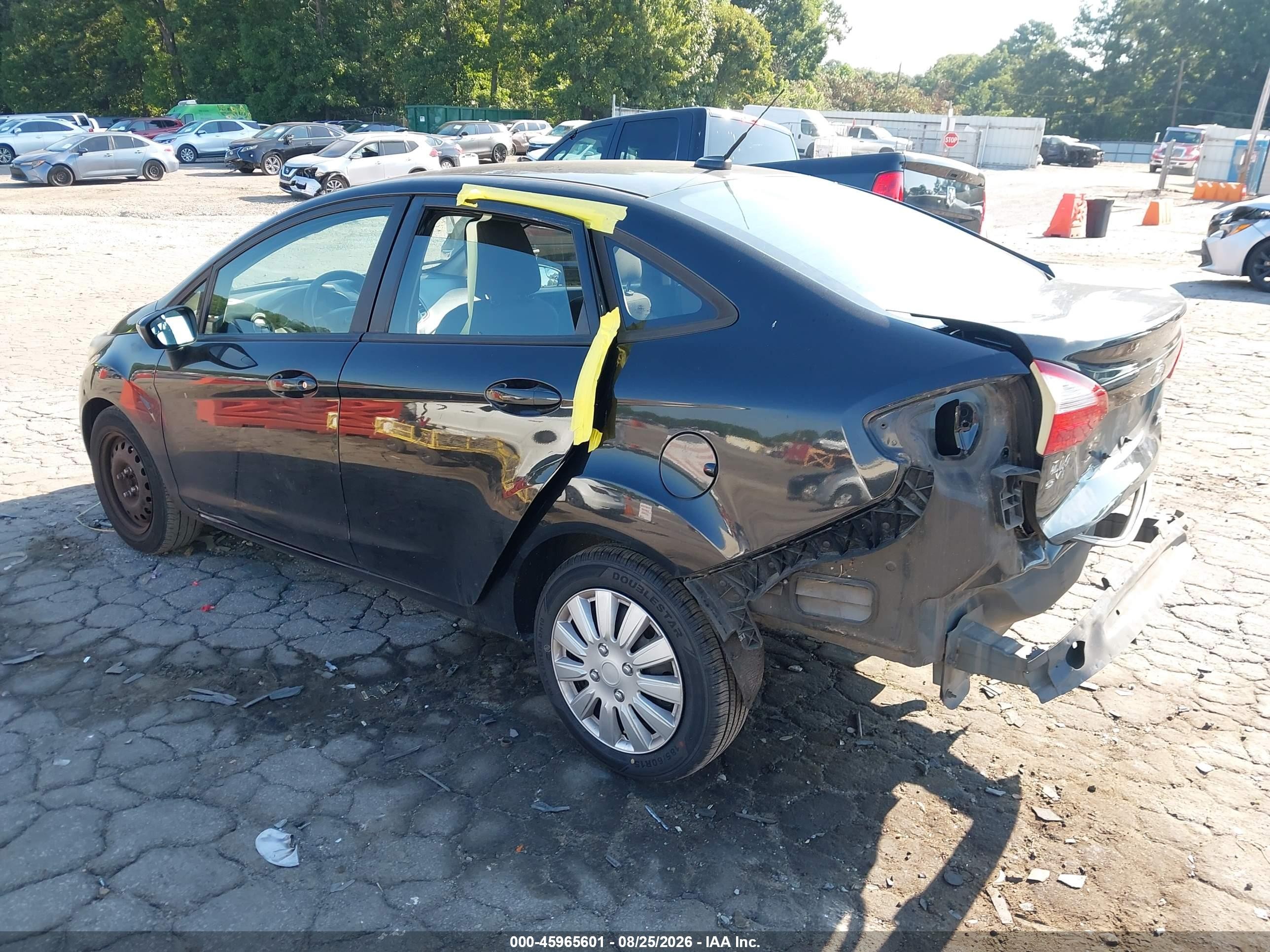 2015 Ford Fiesta S Black vin: 3FADP4AJ4FM144383