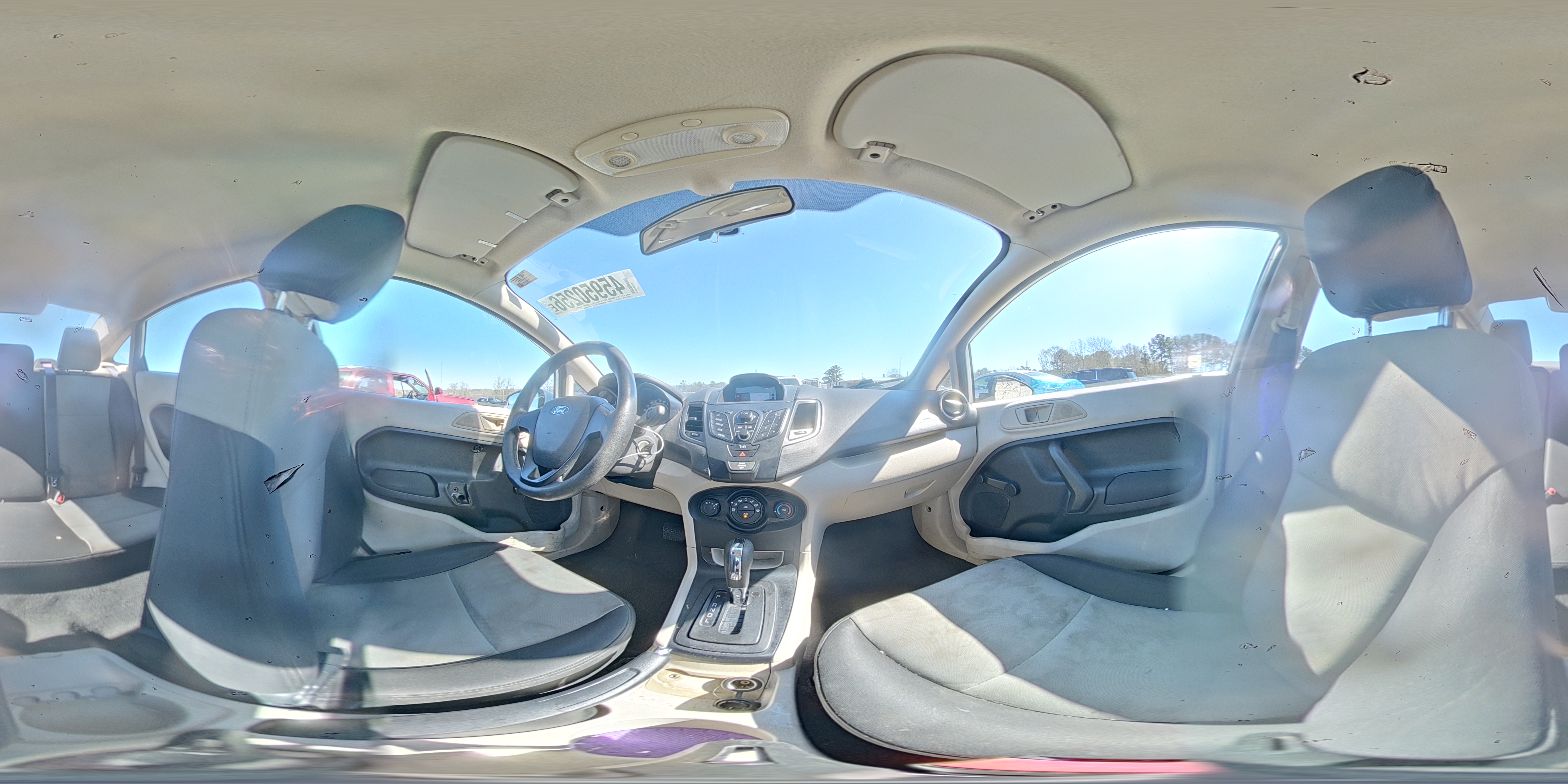 2012 Ford Fiesta S White vin: 3FADP4AJ5CM123425