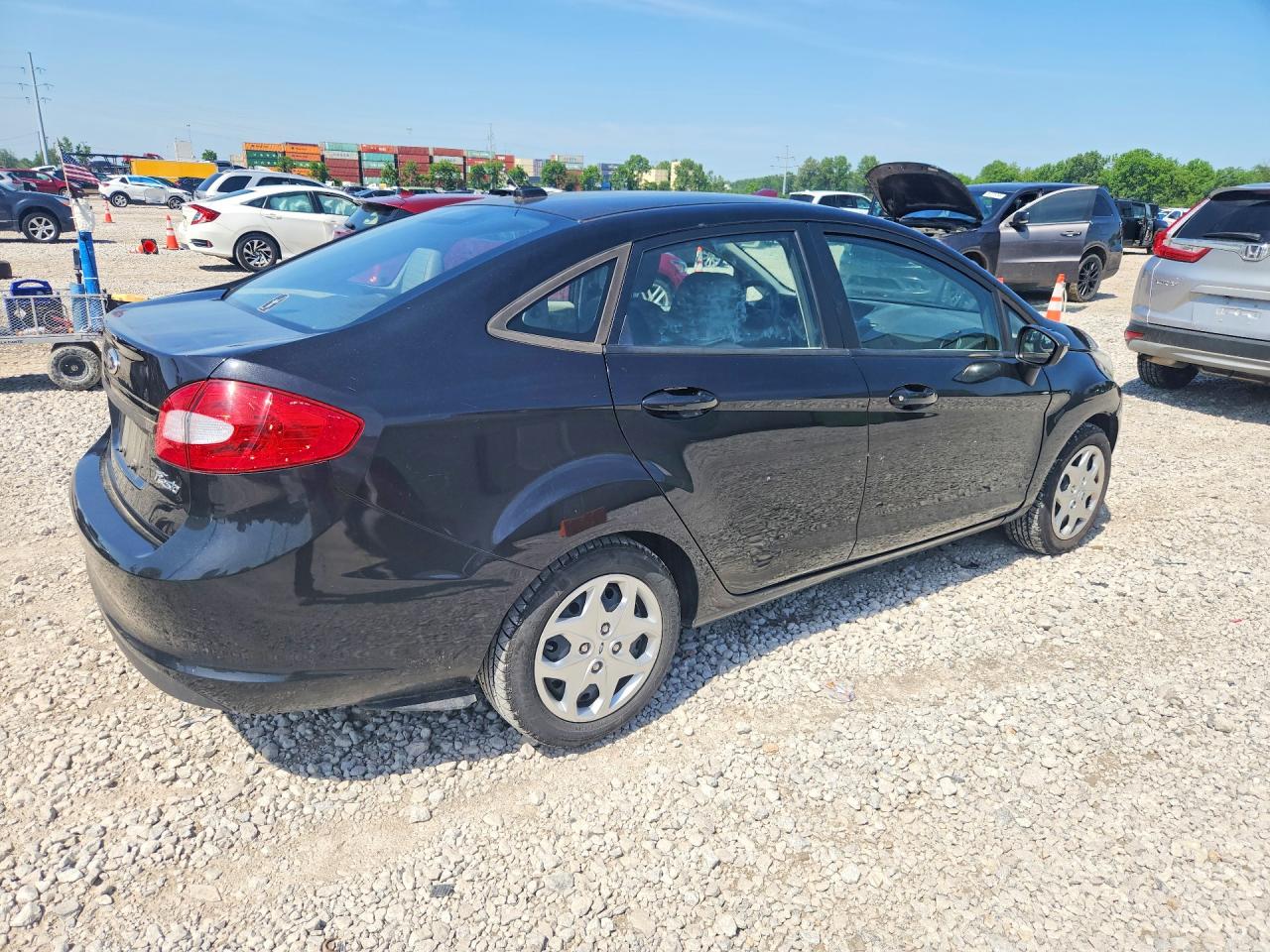 2012 Ford Fiesta S Black vin: 3FADP4AJ5CM186881