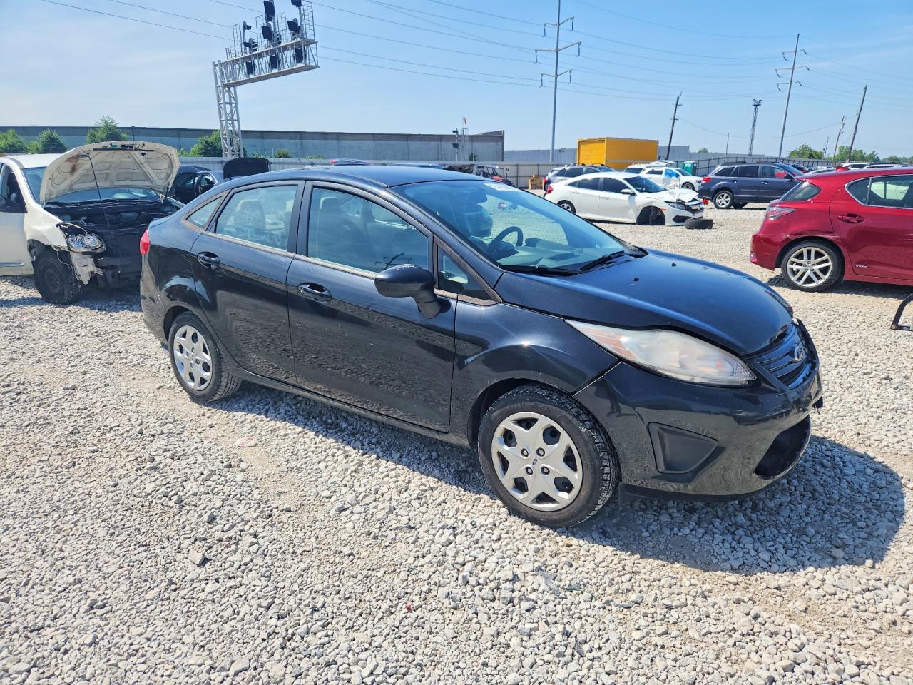 2012 Ford Fiesta S Black vin: 3FADP4AJ5CM186881