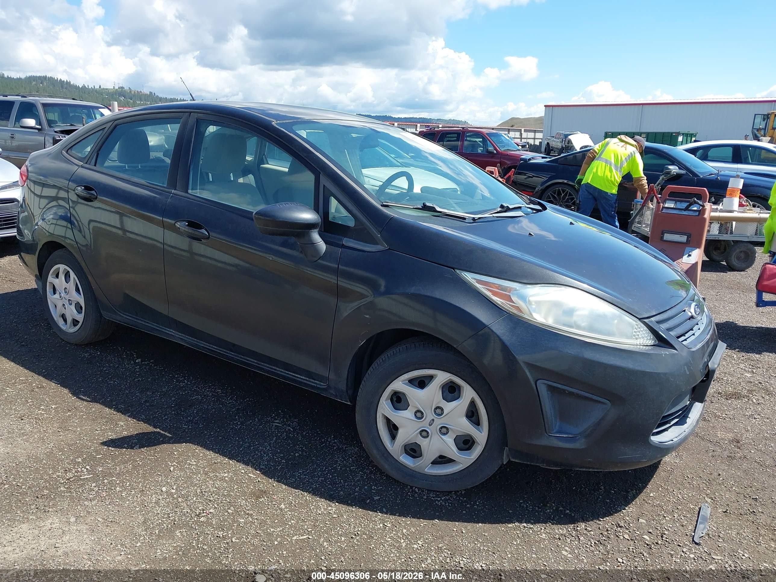 2013 Ford Fiesta S Black vin: 3FADP4AJ5DM136287