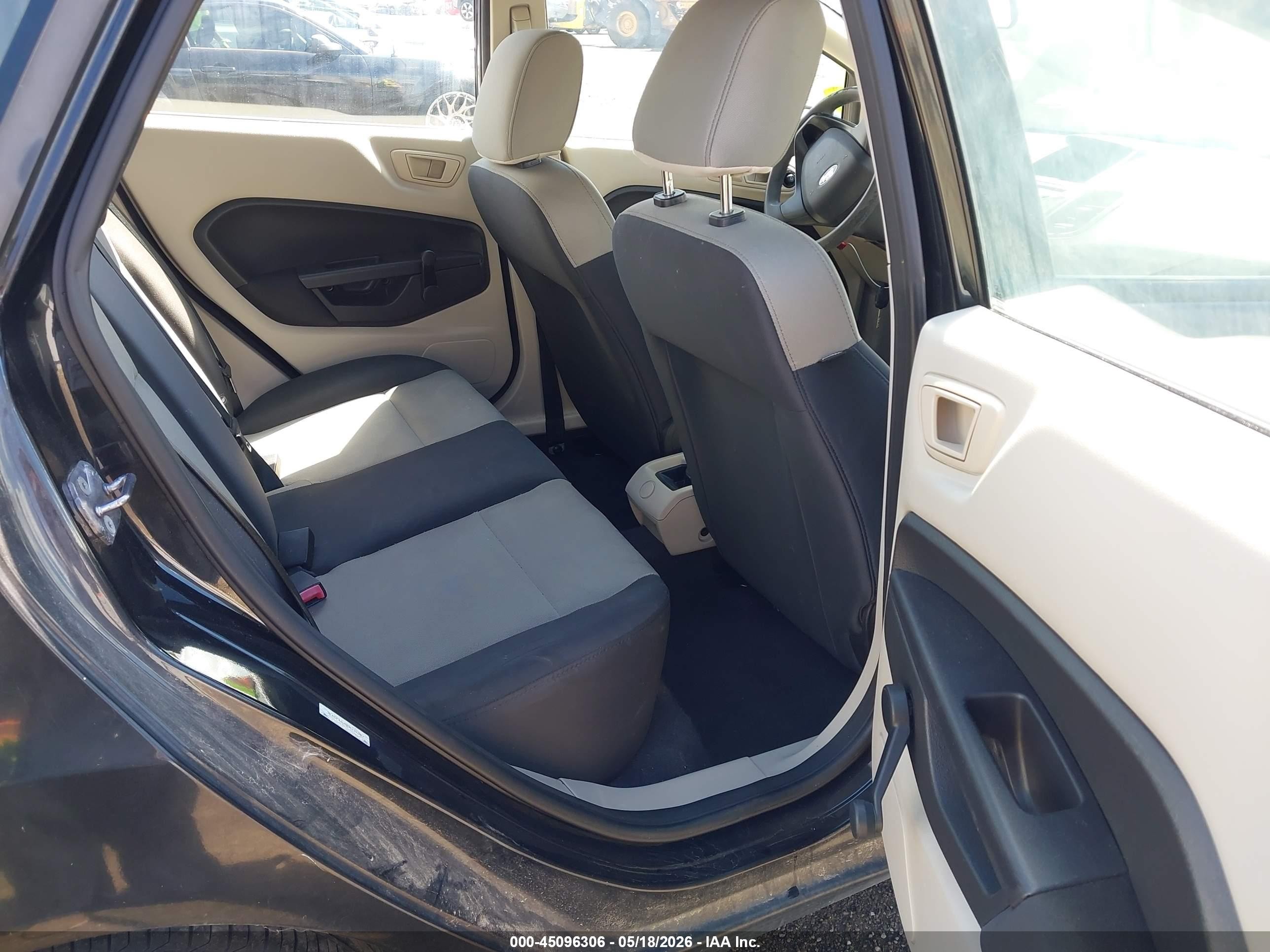 2013 Ford Fiesta S Black vin: 3FADP4AJ5DM136287