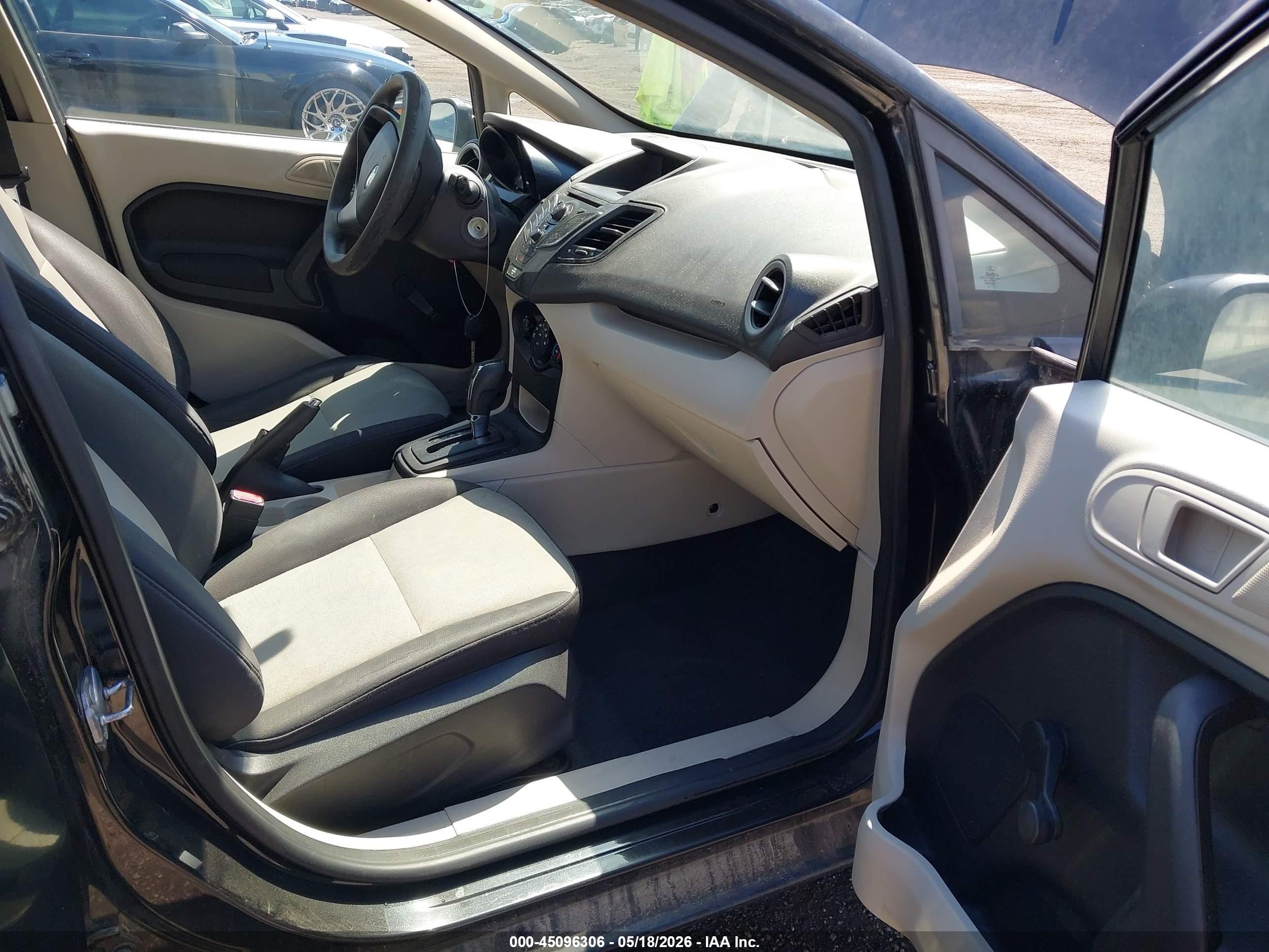 2013 Ford Fiesta S Black vin: 3FADP4AJ5DM136287
