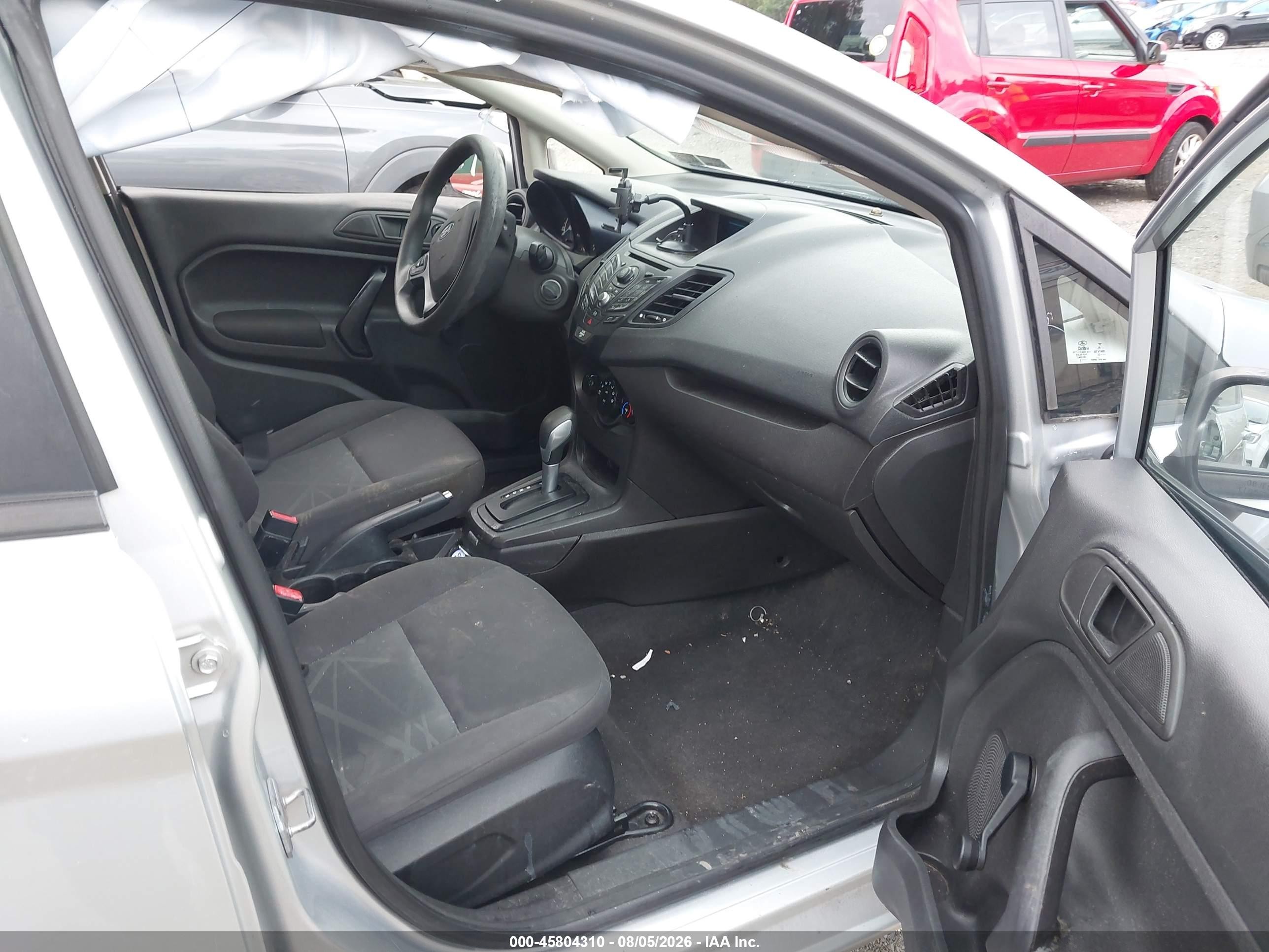 2014 Ford Fiesta S Silver vin: 3FADP4AJ5EM144780