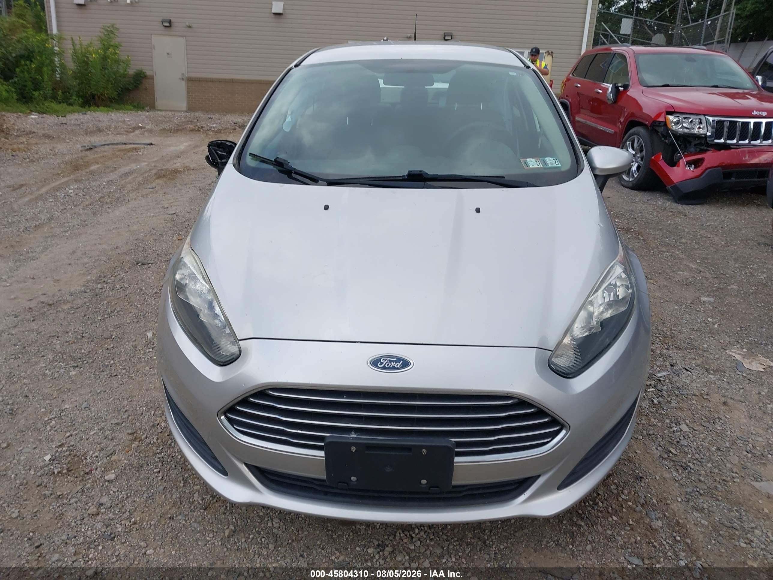 2014 Ford Fiesta S Silver vin: 3FADP4AJ5EM144780