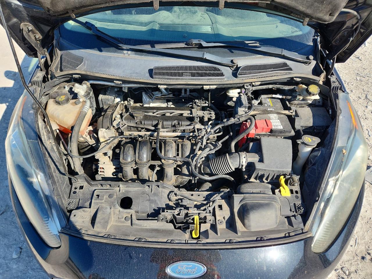 2014 Ford Fiesta S Black vin: 3FADP4AJ5EM180047