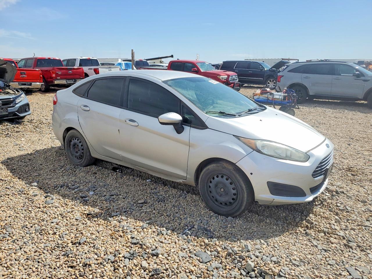 2014 Ford Fiesta S Gray vin: 3FADP4AJ5EM227478