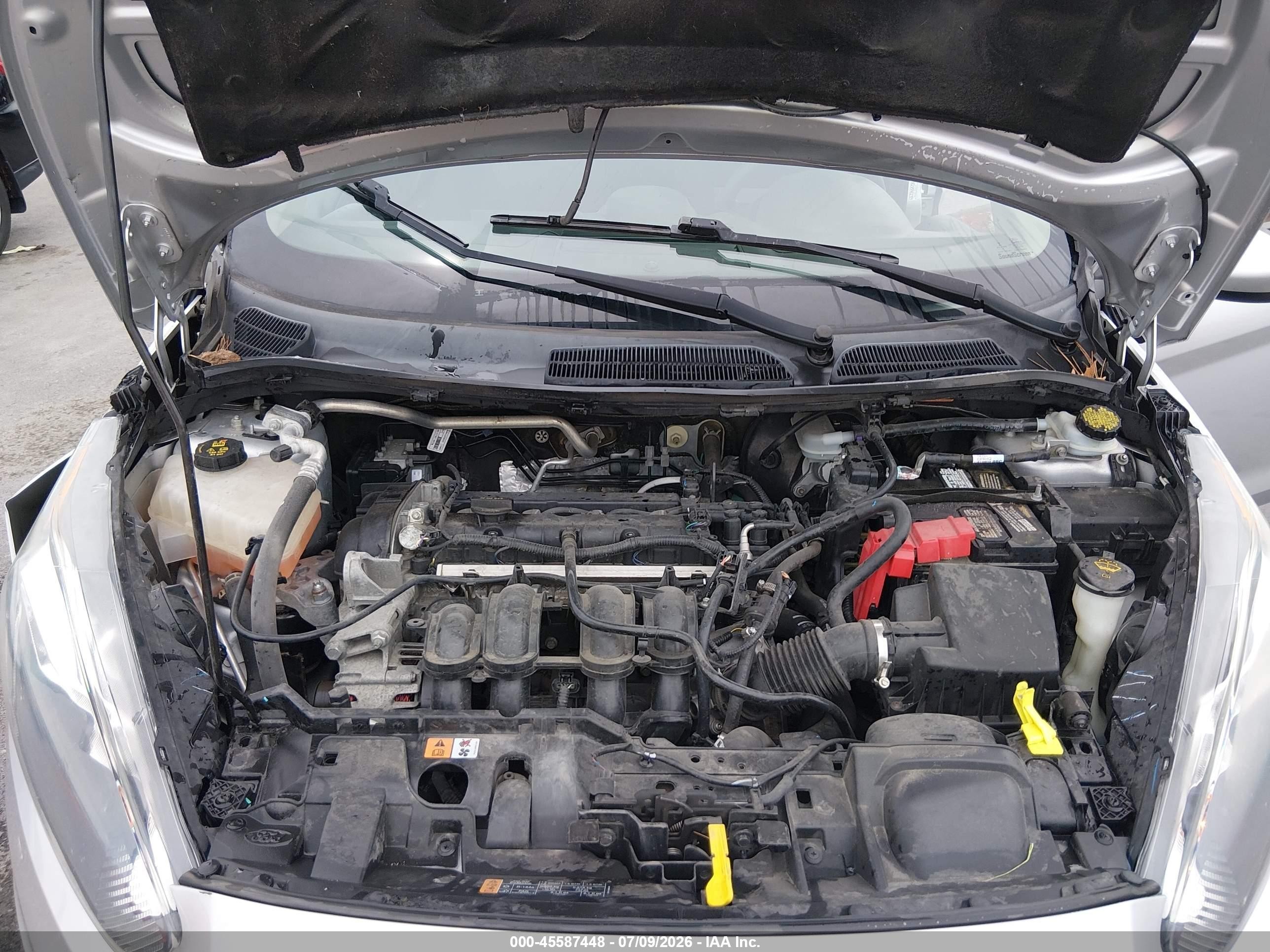 2019 Ford Fiesta S Silver vin: 3FADP4AJ5KM125934