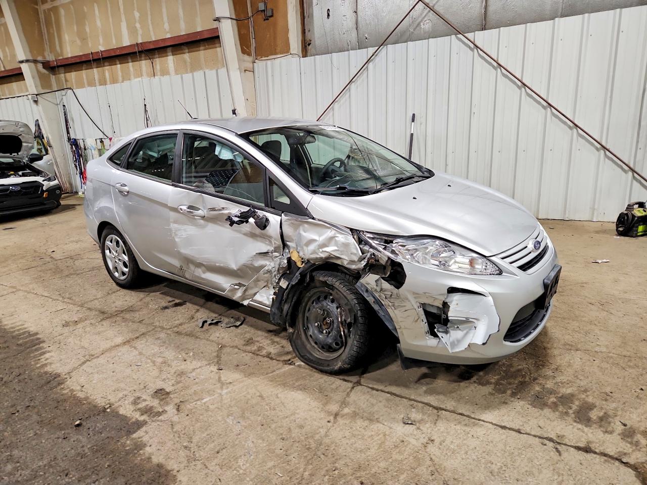 2012 Ford Fiesta S Silver vin: 3FADP4AJ6CM126530