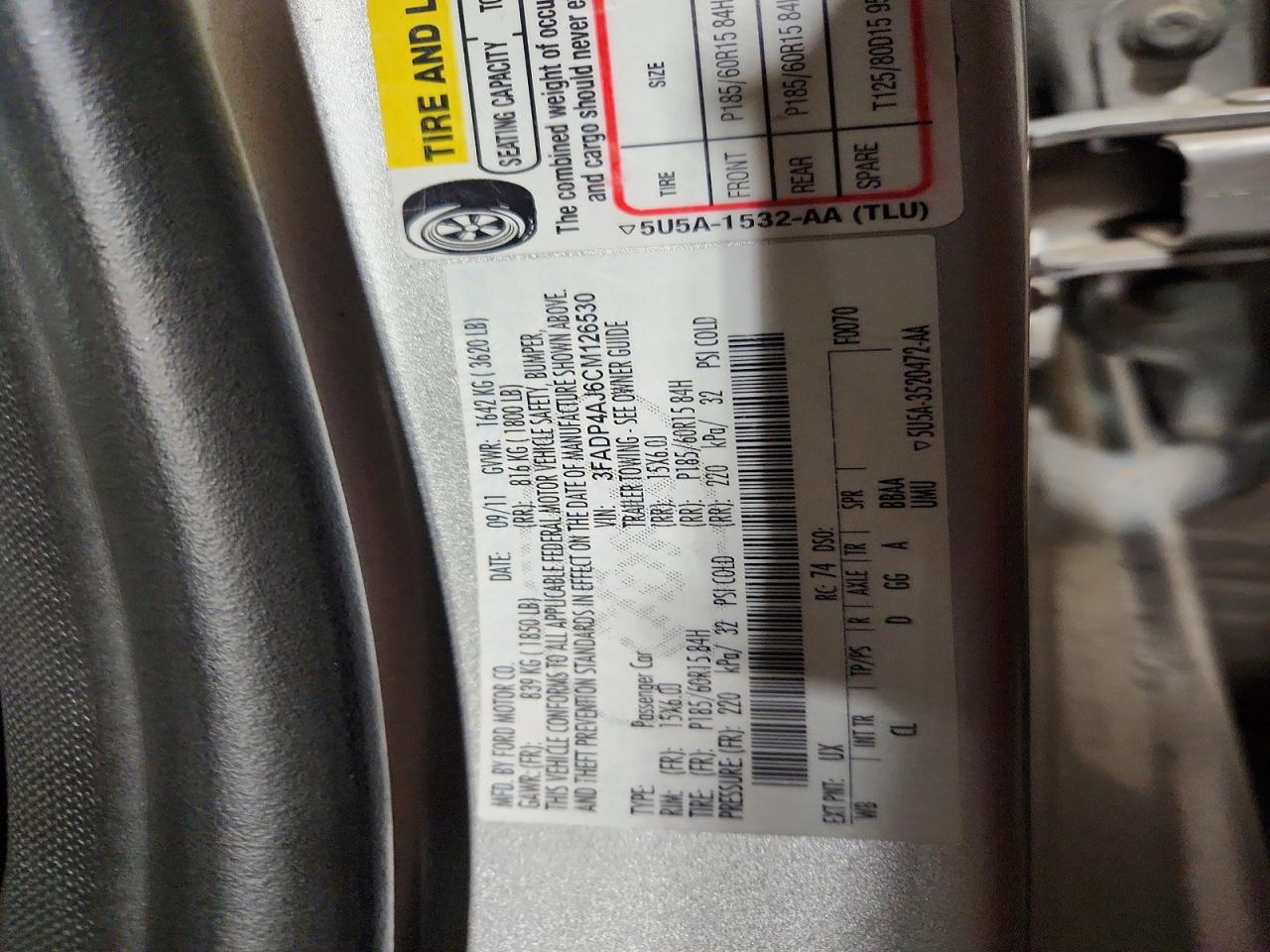 2012 Ford Fiesta S Silver vin: 3FADP4AJ6CM126530