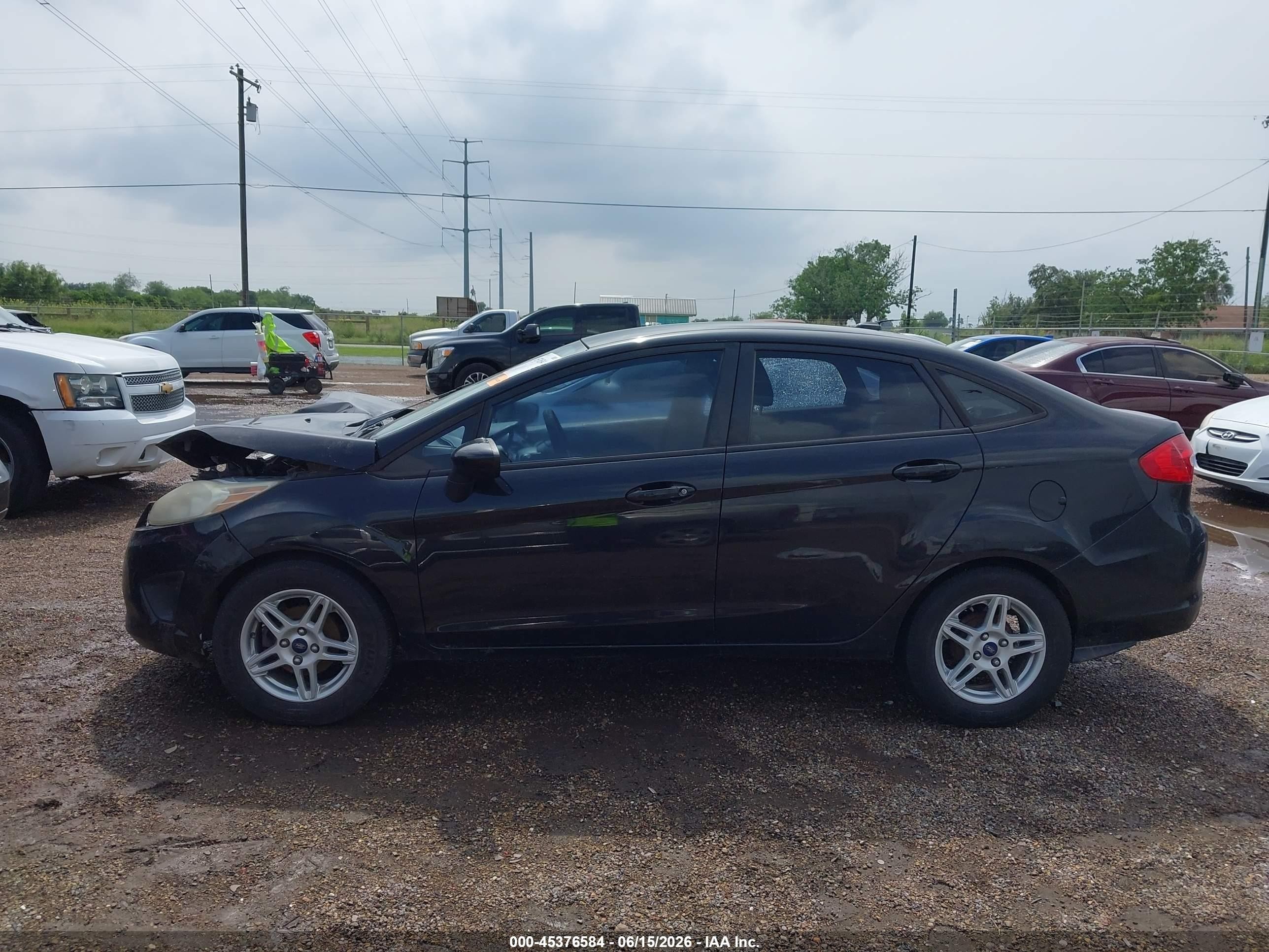 2013 Ford Fiesta S Black vin: 3FADP4AJ6DM157598