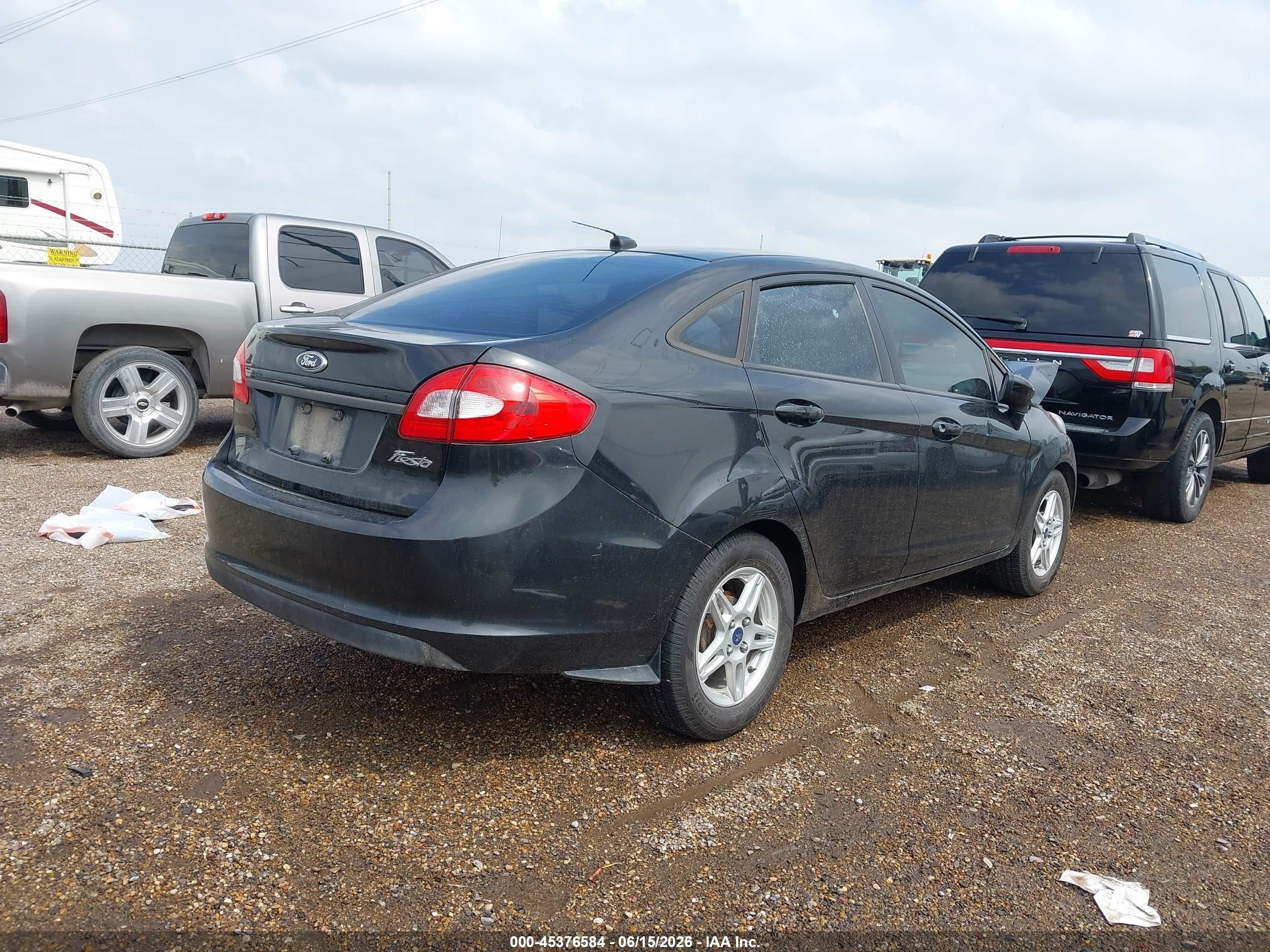 2013 Ford Fiesta S Black vin: 3FADP4AJ6DM157598