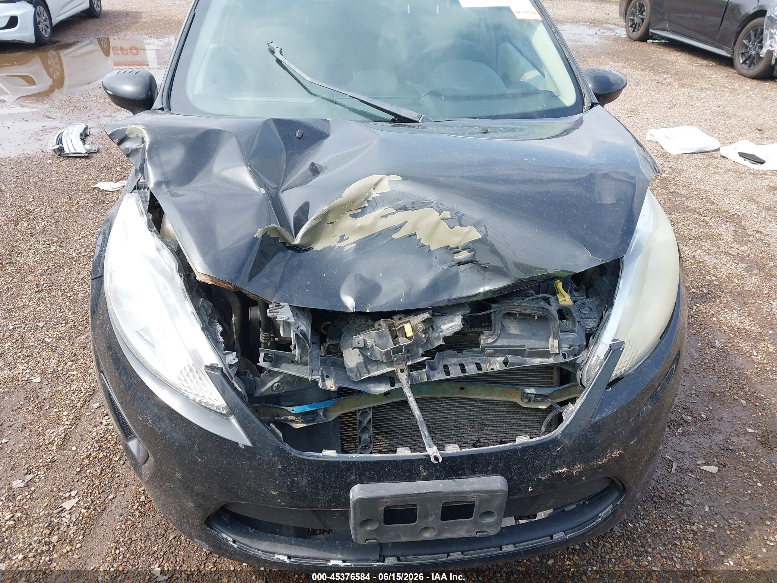 2013 Ford Fiesta S Black vin: 3FADP4AJ6DM157598