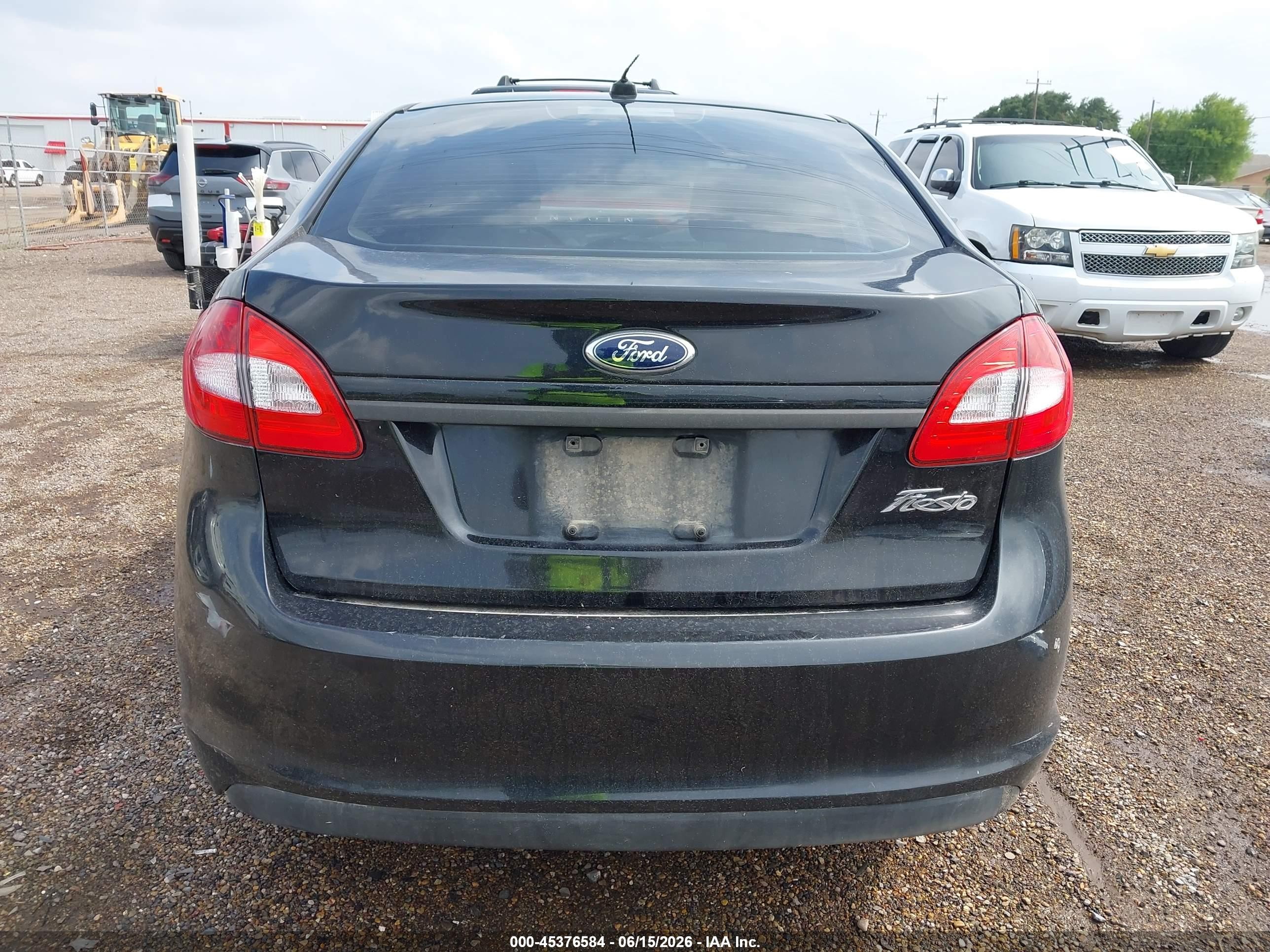 2013 Ford Fiesta S Black vin: 3FADP4AJ6DM157598